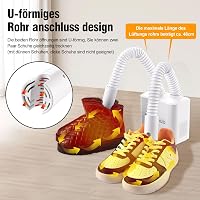 ColorSub elektromos cipőszárító 4 hőfokozattal, szageltávolítás, hordozható 5