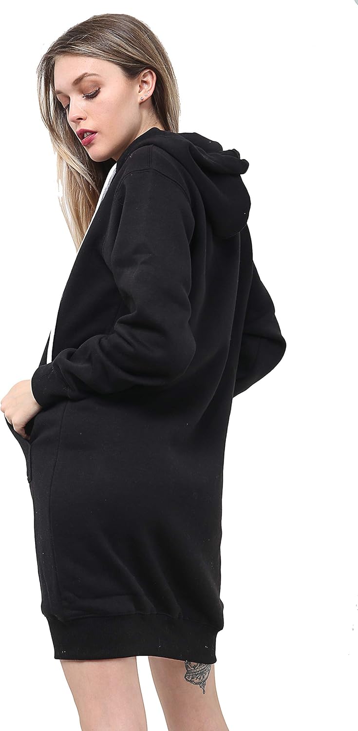 Felpa Da Donna Con Cappuccio In Pile Con Zip Casual Con - Foto 2