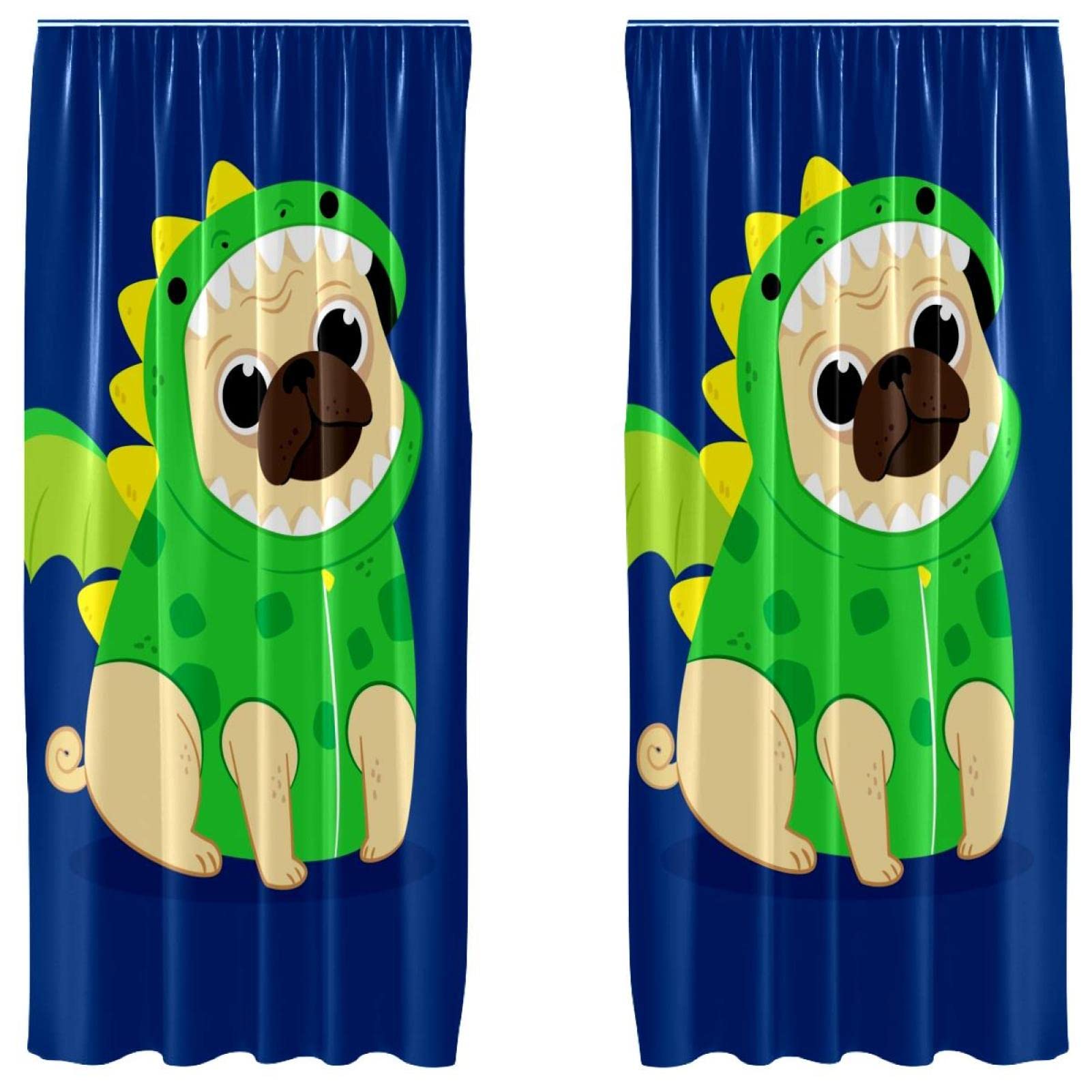 Cortinas de salón azul marino de 55x84 crea un santuario de calma y bienestar en el dormitorio