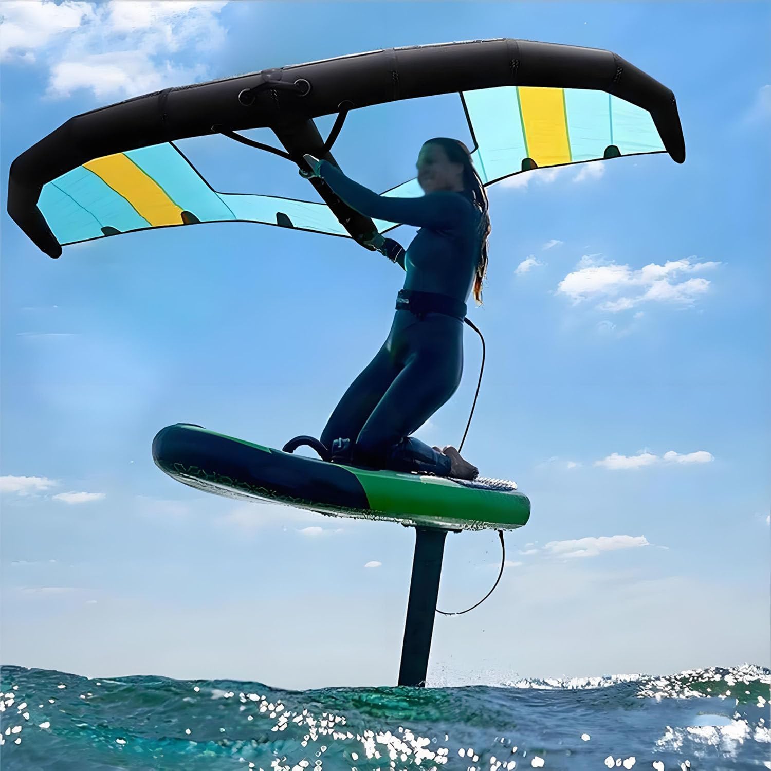 4 m² / 5 m² / 6 m² Wind-Wingfoil- und Hydrofoil-Board 5㎡ | Wind-Wing für Wing-Surfing – Leistungsstarker, aufblasbarer Wind-Wing für den Wassersport (Erwachsene)