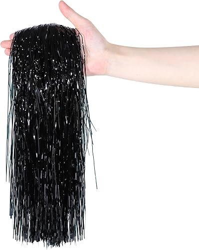 CCINEE Carámbanos de oropel de Navidad de 2000 hebras, carámbano de lámina de Mylar brillante de 19.7 pulgadas para árbol de Navidad, Halloween,