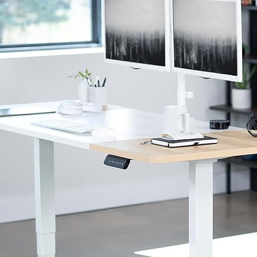Vista 36 de VIVO DESK-TOP72-30D - Mesa universal de 71 x 30 pulgadas para marcos de escritorio estándar y sentados a pie, altura ajustable para el hogar