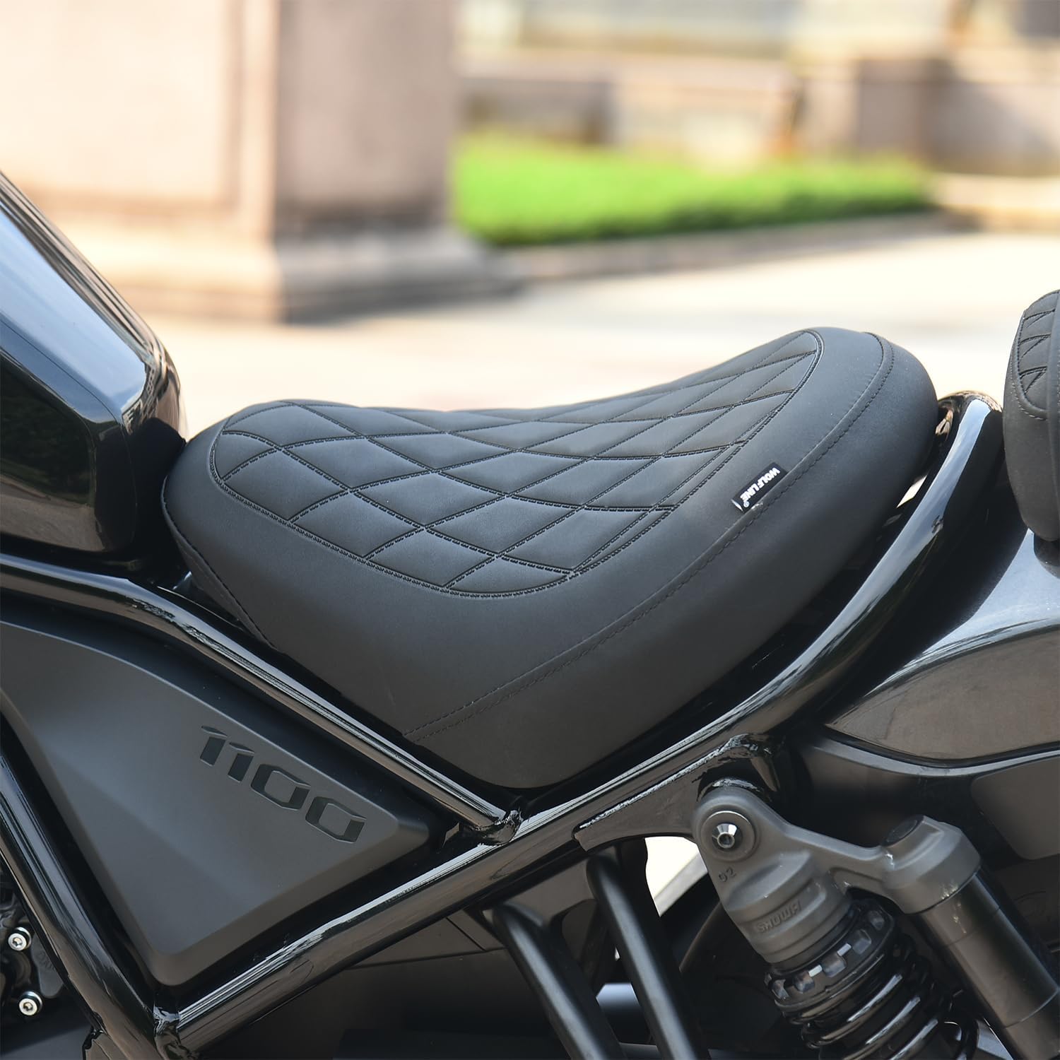 Motorcycle Rider Comfort Solo Seat Fit fot CMX1100 Rebel 1100 2021 2022 2023 2024 2025 2026, Front Driver Saddle Cushion Pillion Pad, Black