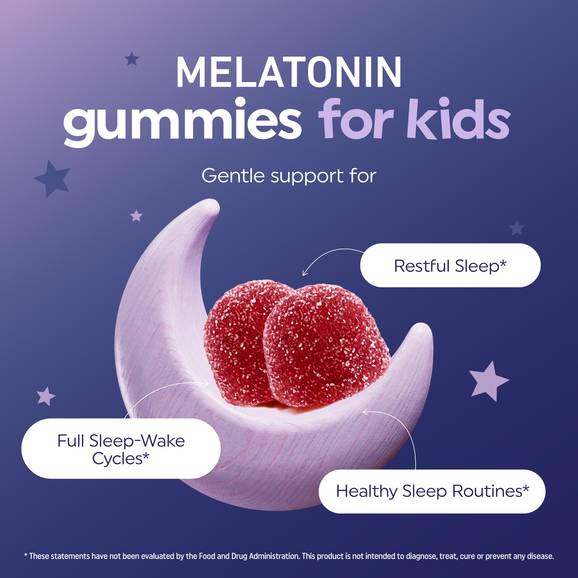 Kids Melatonin Gummies, Gentle Sleep Support, Melatonin 1 mg + Herbal Blend — Amazon image 2