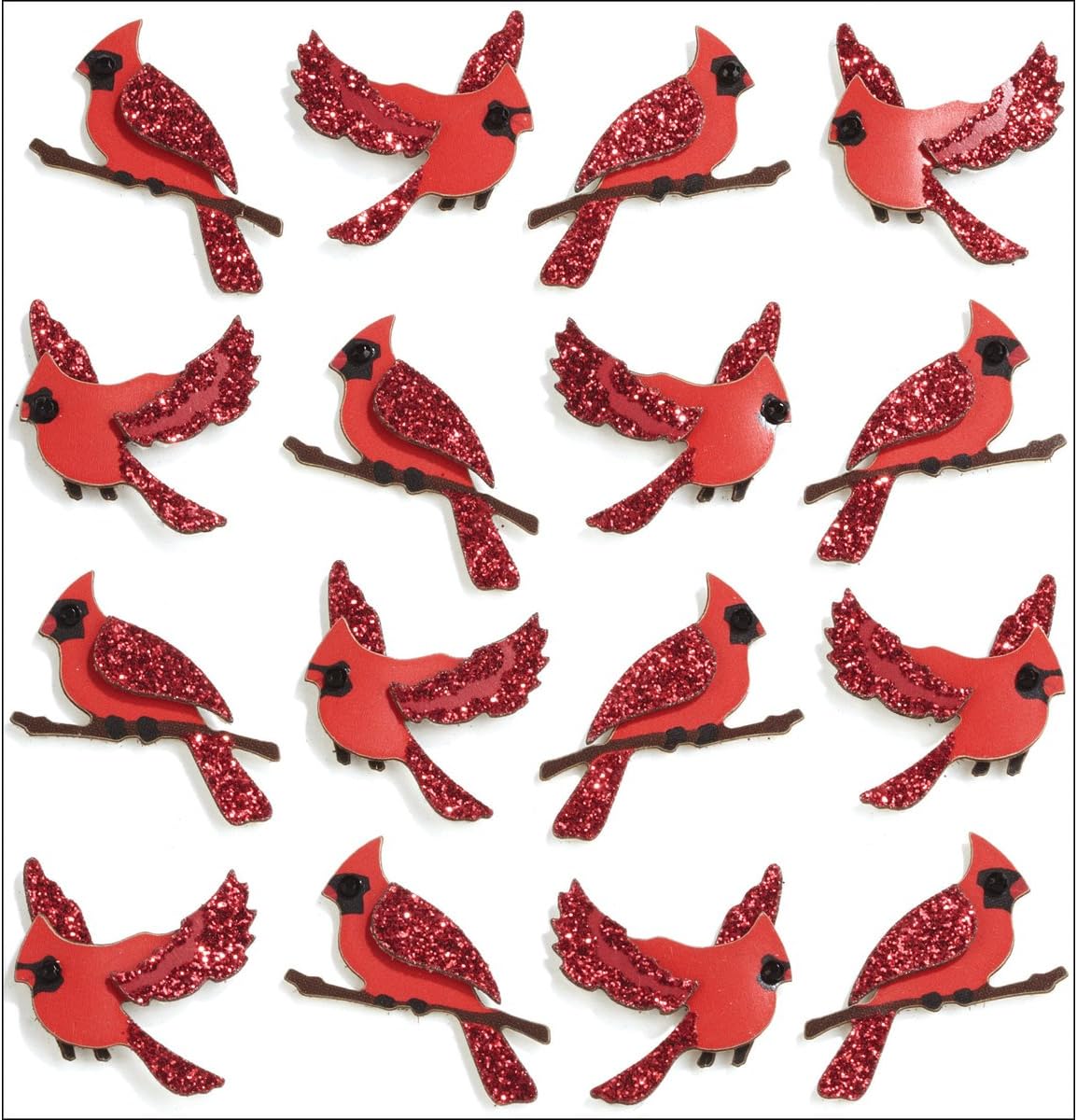 Jolee's Boutique Repeats Dimensional Stickers, Cardinal