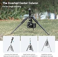 Vista 7 de SmallRig VT-20 Mini Trípode de Aluminio, Trípode de Escritorio de 20" con Cabeza de Bola de 360°, Trípodes de Escritorio Compactos para Cámara DSLR