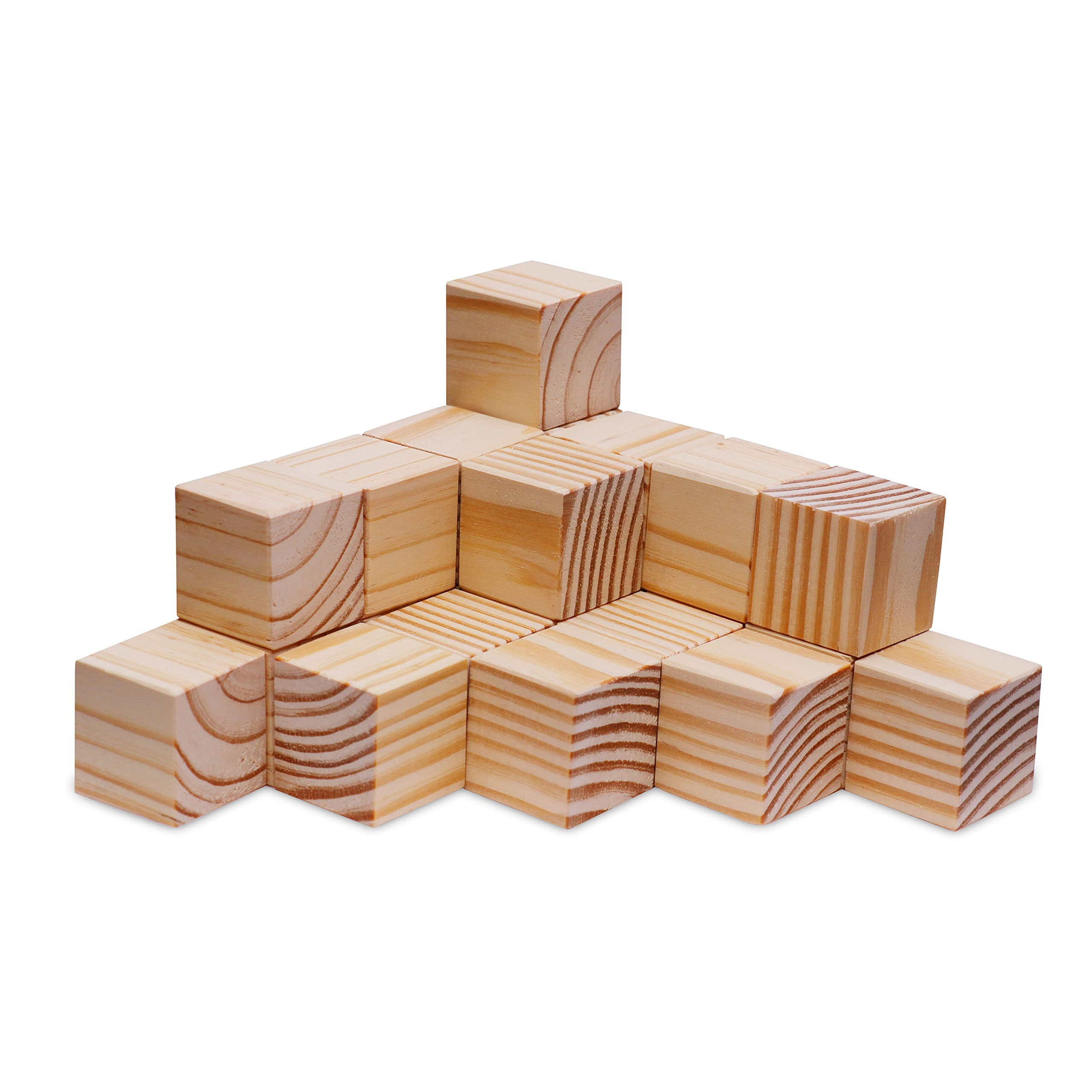 Mihad Wooden Block Cubes for Crafts DIY Project, 24 Pieces (B09RKCVD3B) Amazon Price History, Amazon Price Tracker