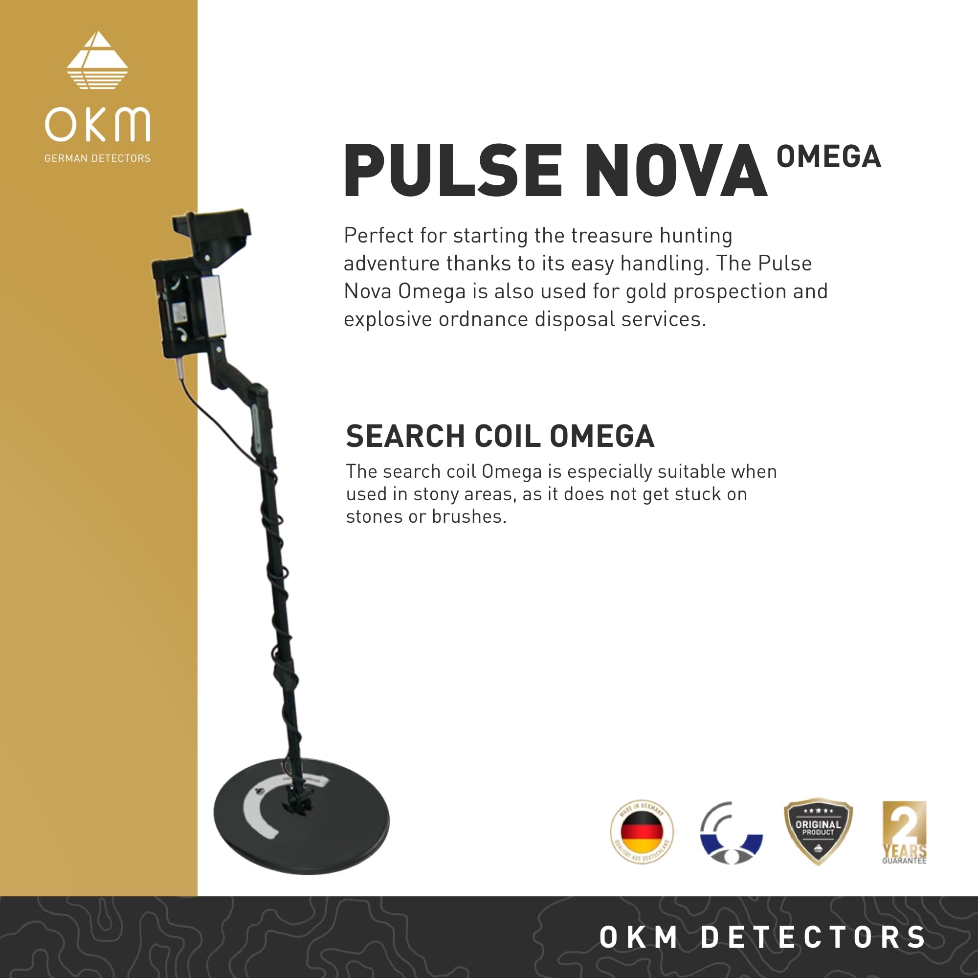 OKM Pulse Nova Omega - Performance Metal Detector - Treasure Hunter (3598)