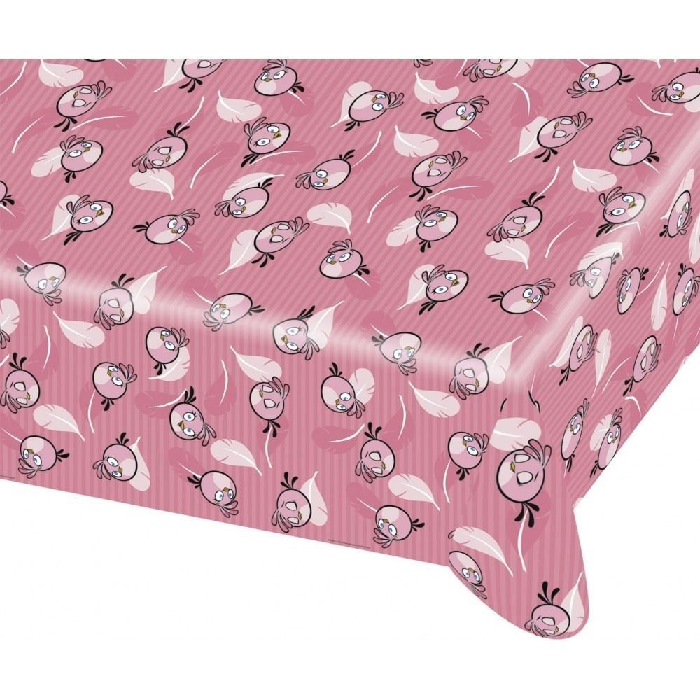 Amscan Multi-Colour 120 X 180 Cm Angry Birds Plastic Table Cover, Pink