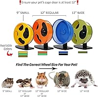 Vista 2 de Silent Runner- 9 pulgadas regular - Rueda de ejercicio + soporte + accesorio de jaula (brilla en la oscuridad)