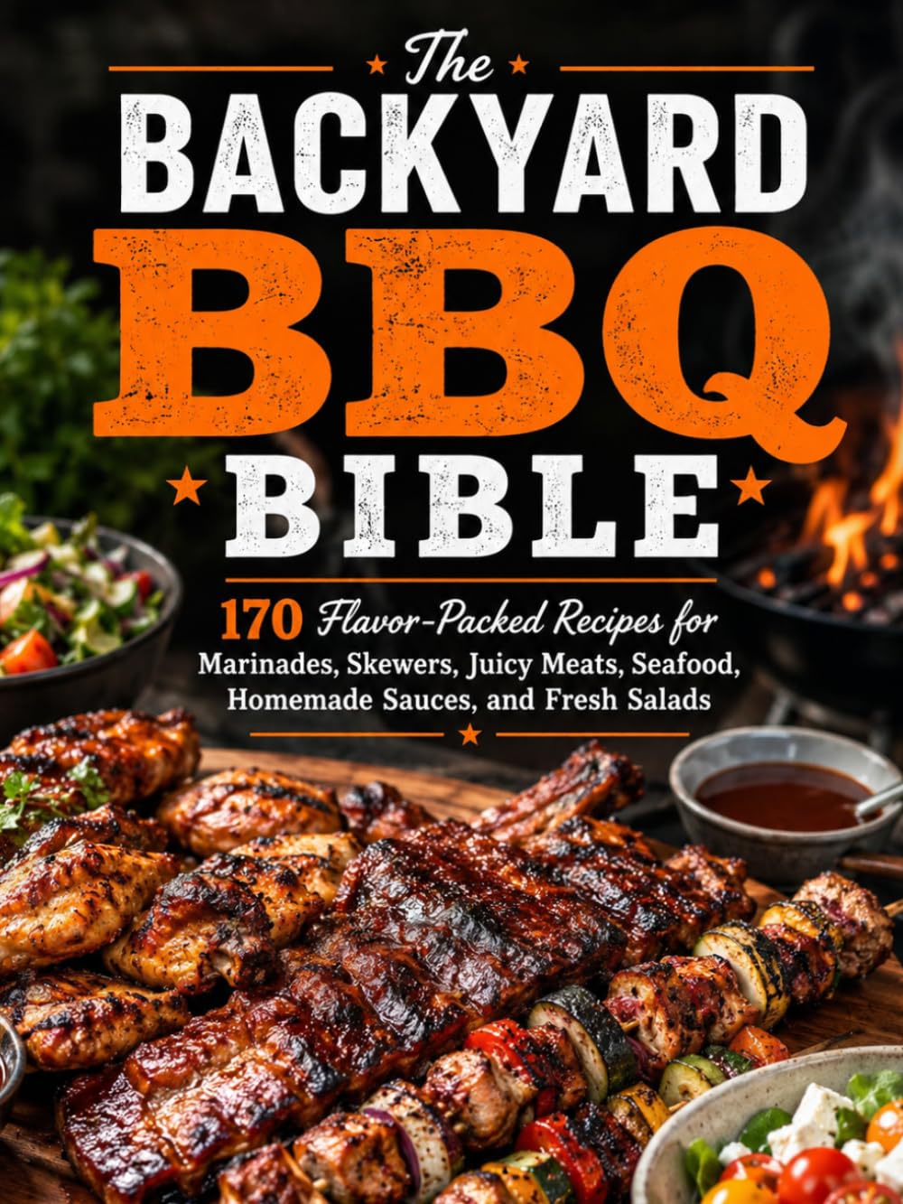 The Backyard BBQ Bible: 70 Flavor-Packed Recipes for Marinades, Skewers, Juicy Meats, Seafood, Homemade Sauces, and Fresh Salads