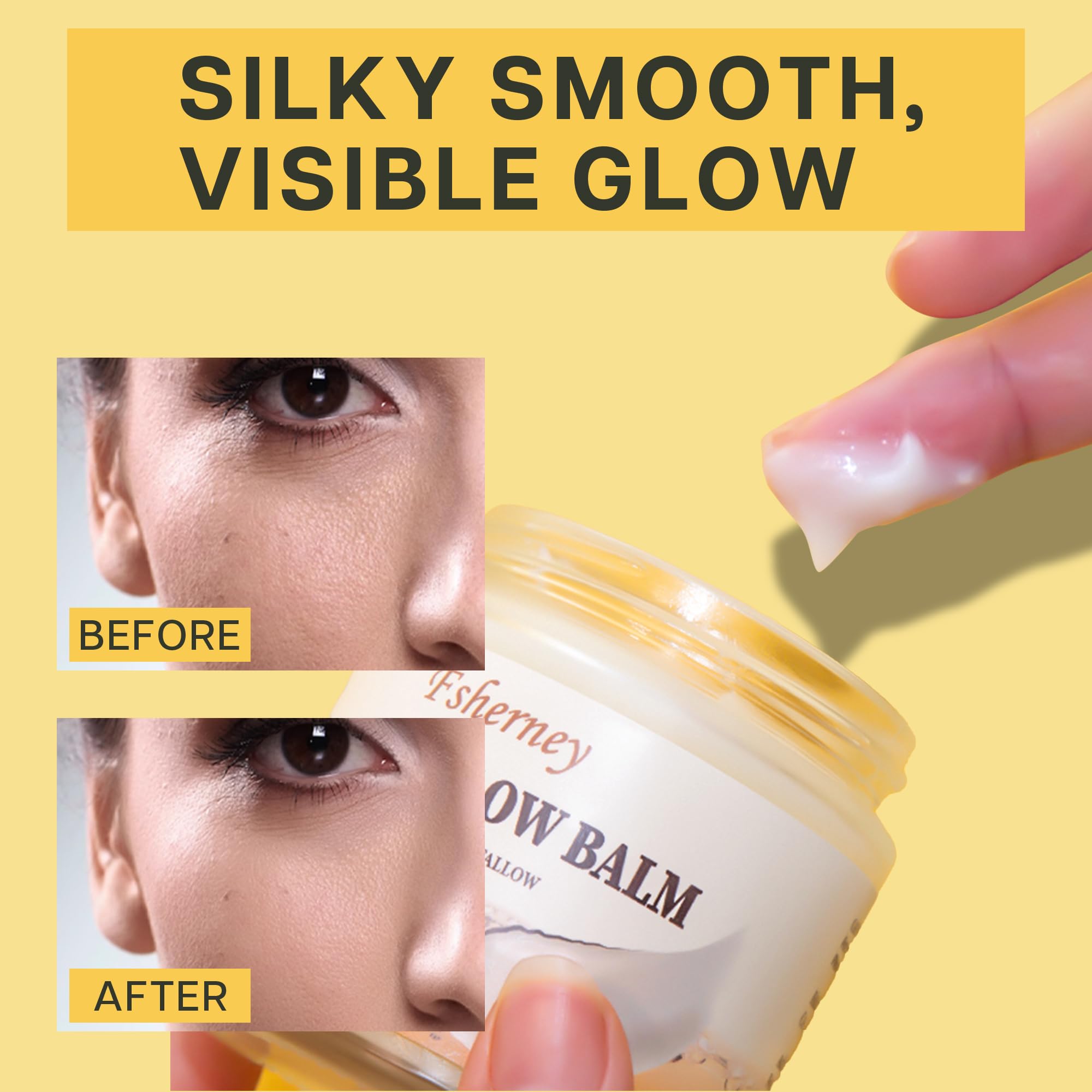 VRAIKO Fsherney Tallow and Honey Balm, Grass-Fed Beef Tallow & Raw Wild Honey Moisturizer Cream, Artificial Ingredients Free - Image 4