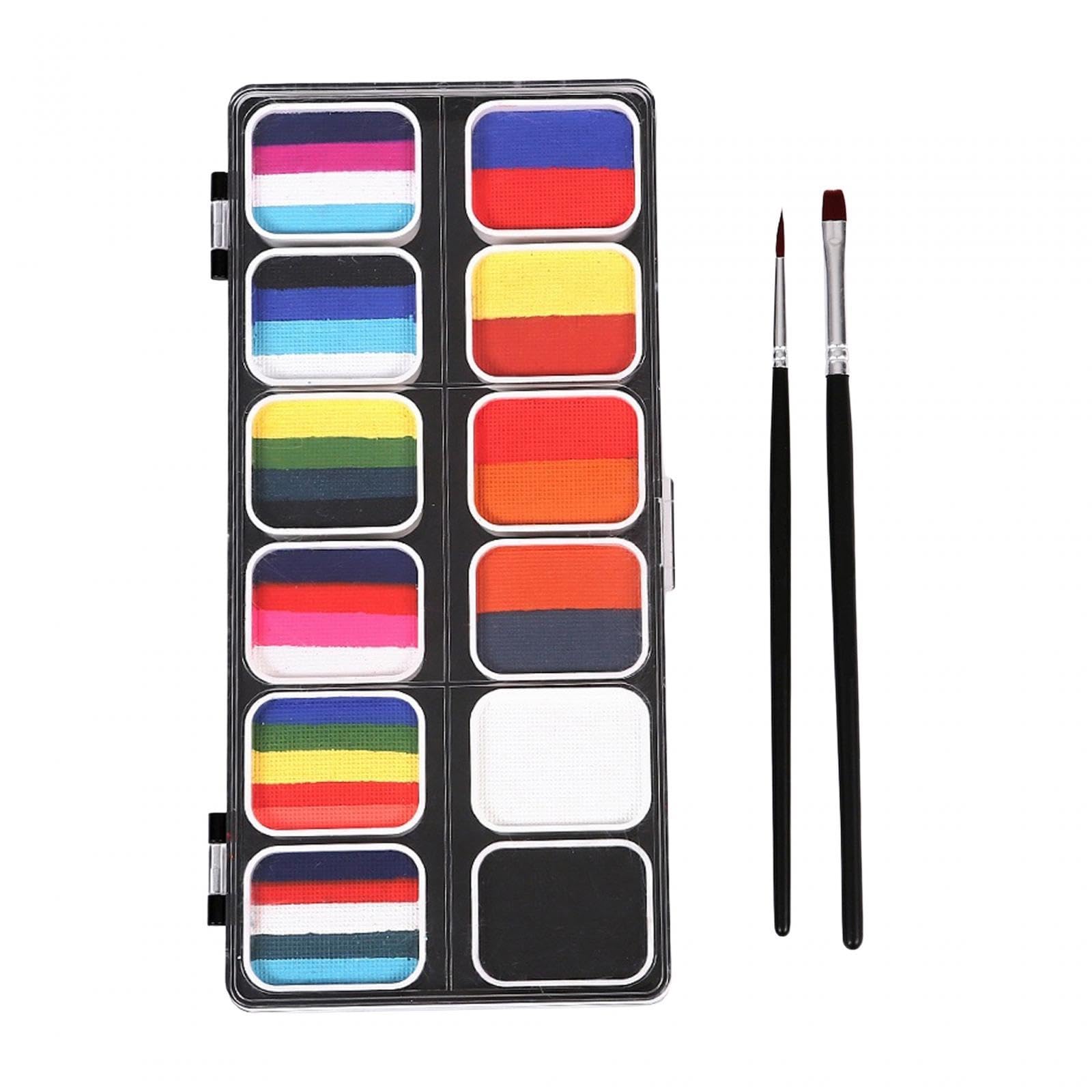 Kit de Pintura Facial Y Corporal de 12 Colores a Base de Agua, Práctico para