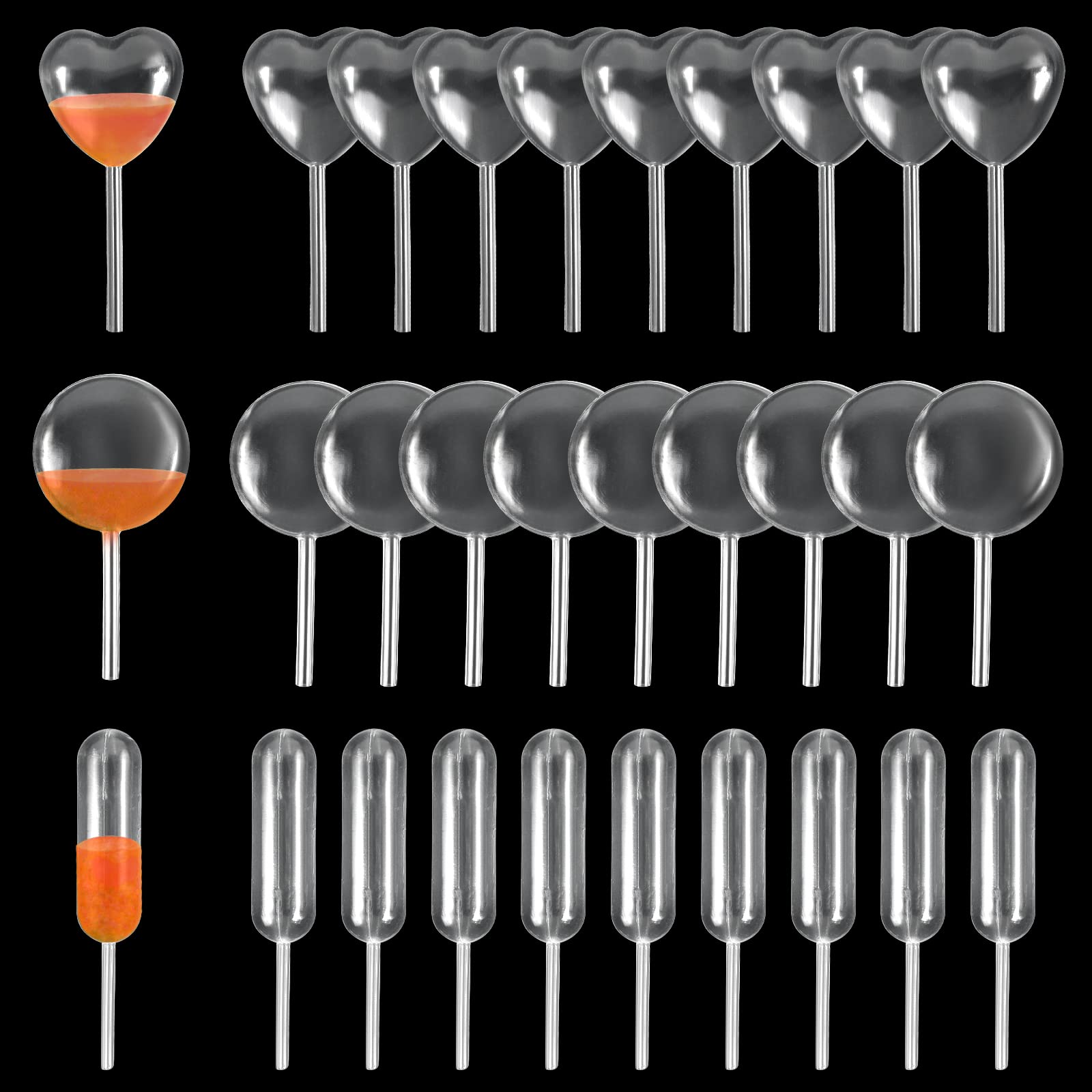 150 Contagocce USA E Getta 4ml - Per Dolci, Cocktail, Oli Essenziali, Forme Rotonda/Cilindrico/Cuore - Foto 5