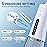 MOCEL Water Dental Flosser OLED Display Cordless Teeth Cleaning MOCEL 5 Modes Oral Irrigator 300ML Portable and USB C Rechargeable IPX7 Waterproof Floss Teeth Pick (White)
