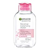 Garnier Micellar Cleansing Water, All-in-1 Makeup Remover and Facial Cleanser, For All Skin Types, 3.4 Fl Oz (100mL), 1 Count (Packaging May Vary)