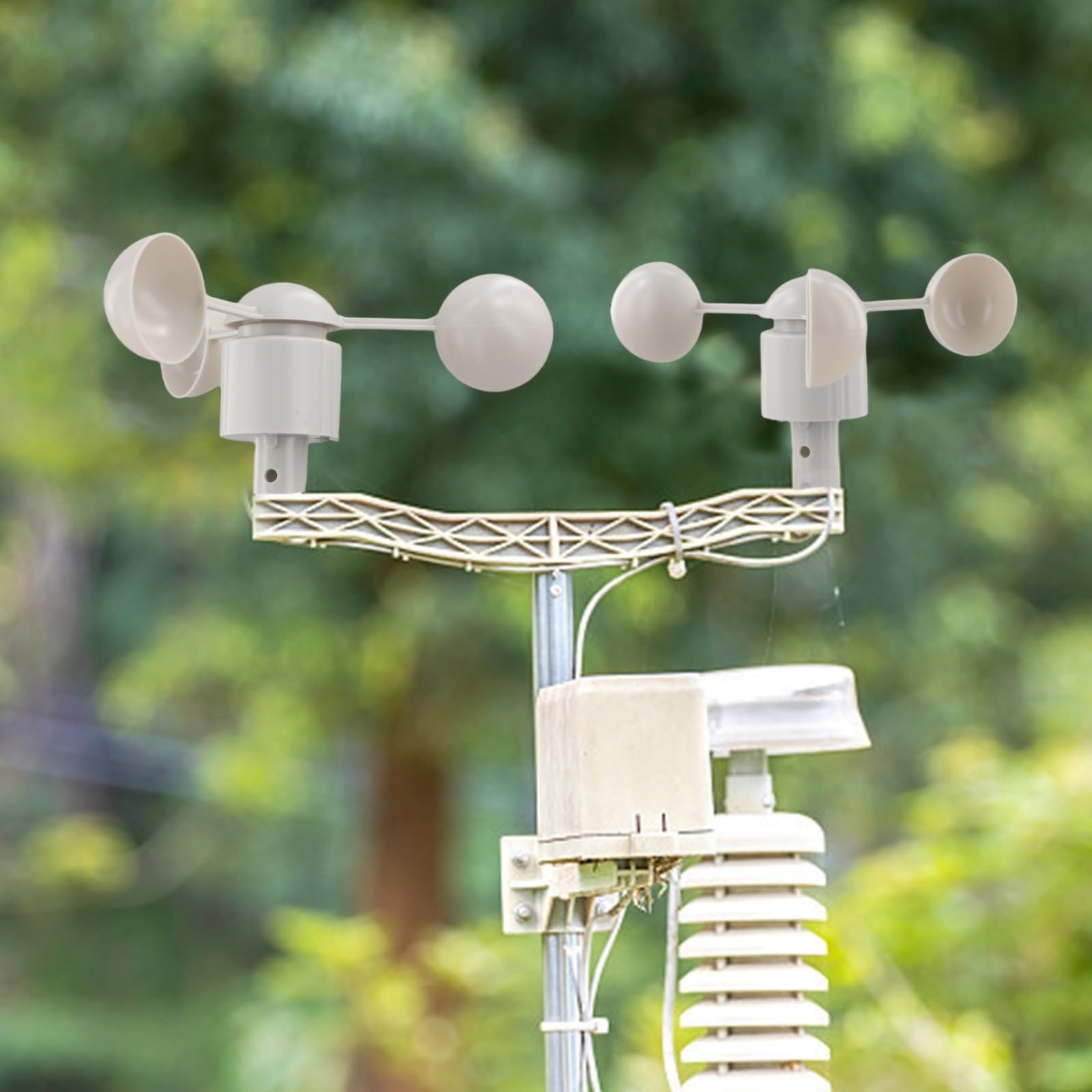 Oniissy Anemometer Ersatzteil für WH-WS01 Wetterstation, Messgerät Sensor kompatibel mit professionellen meteorologischen Geräten, Kunststoff