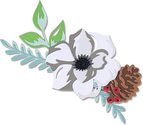 ELLISON SIZZIX THINLITS DIES WNTR FLOR DE INVIERNO