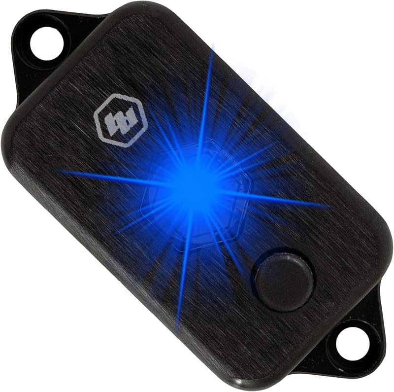 Luz de teto LED Baja Designs com interruptor, 12 V, 400 lúmens e lente azul – 1 unidade