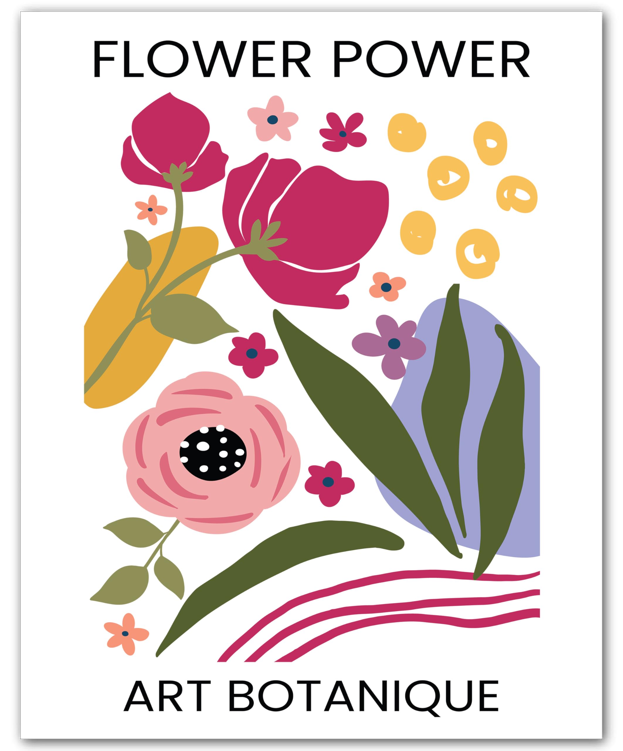 Flower Market Wall Art 8×10 Floral Print Poster Choose Your Design