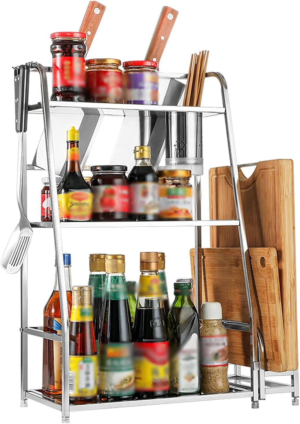 Storage Shelf Holder Rack Bathroom Shelf Desktop Organiser Kitchen Tool Multifunction