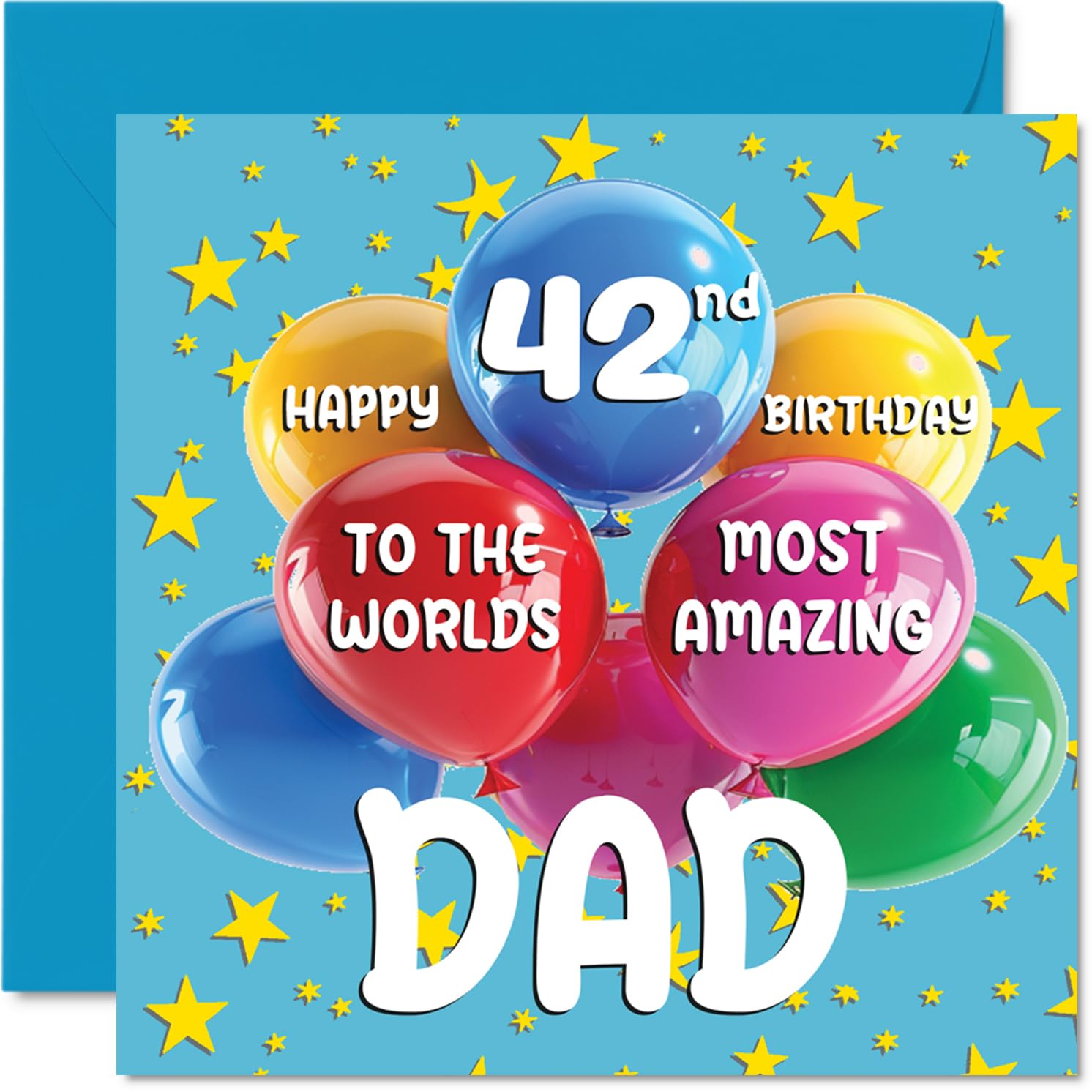 42nd Dad Birthday Card, World's Most Amazing Dad