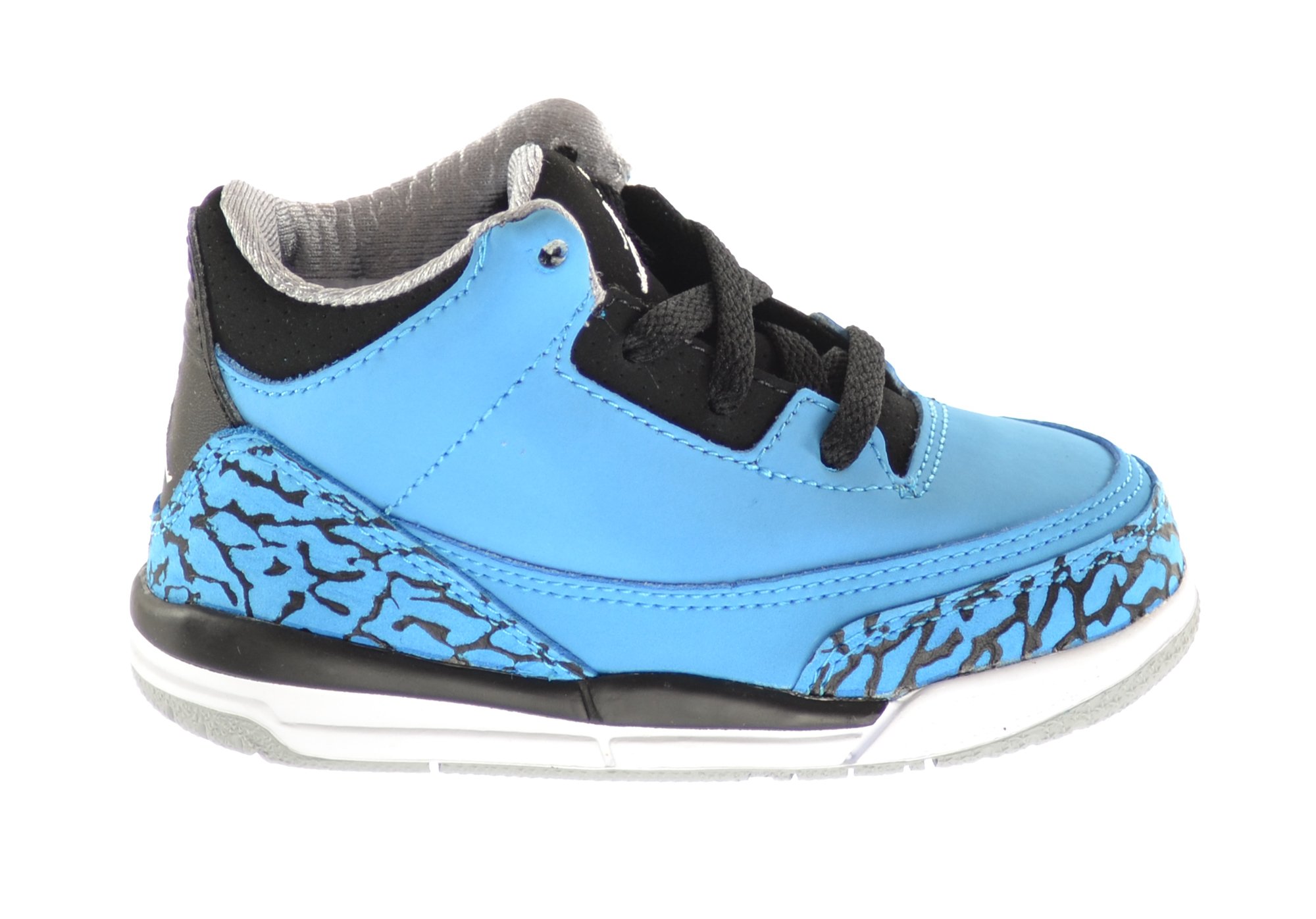 Jordan 3 Retro (TD) Baby Toddlers Basketball Shoes Dark Powder Blue/White-Black-Wolf Grey 832033-406