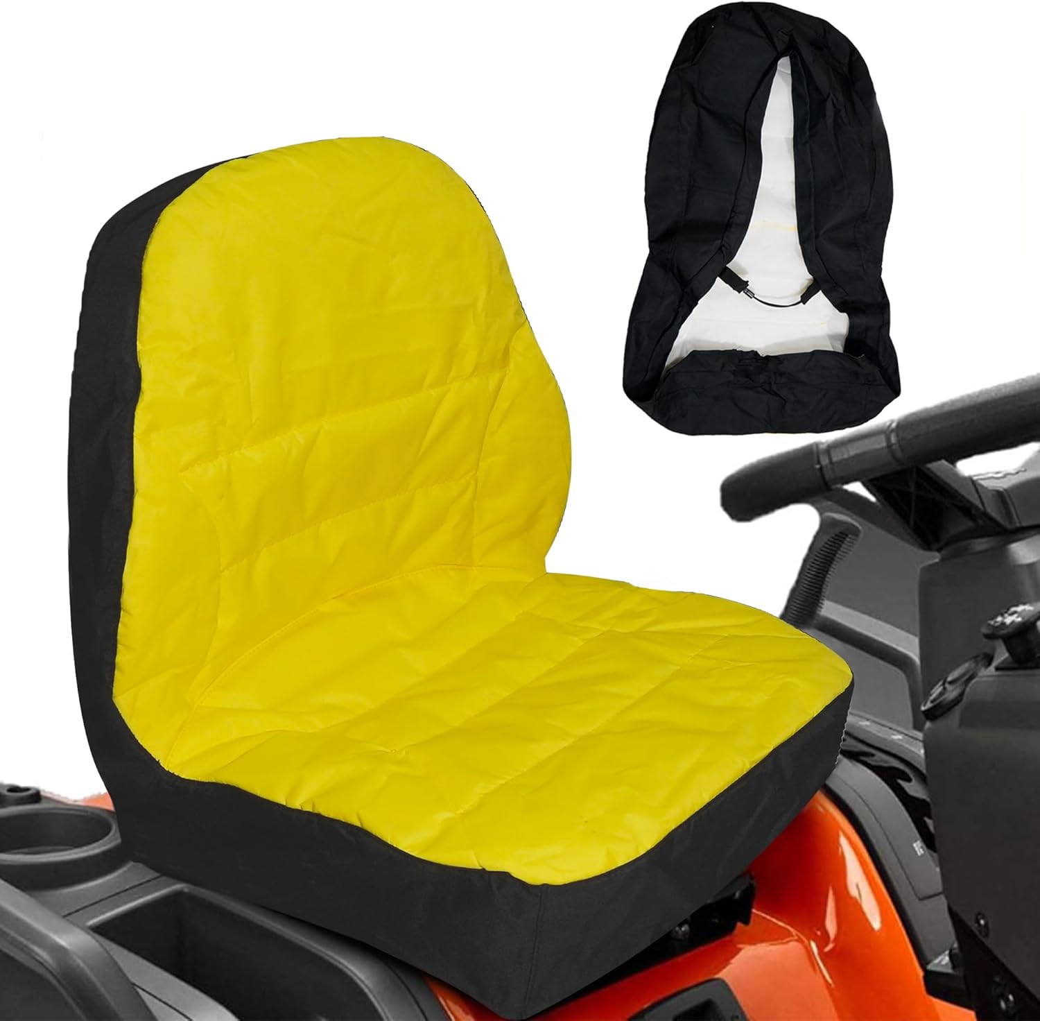 LP95233 Large Tractor Seat Cover Cushioned Seat Back Up to