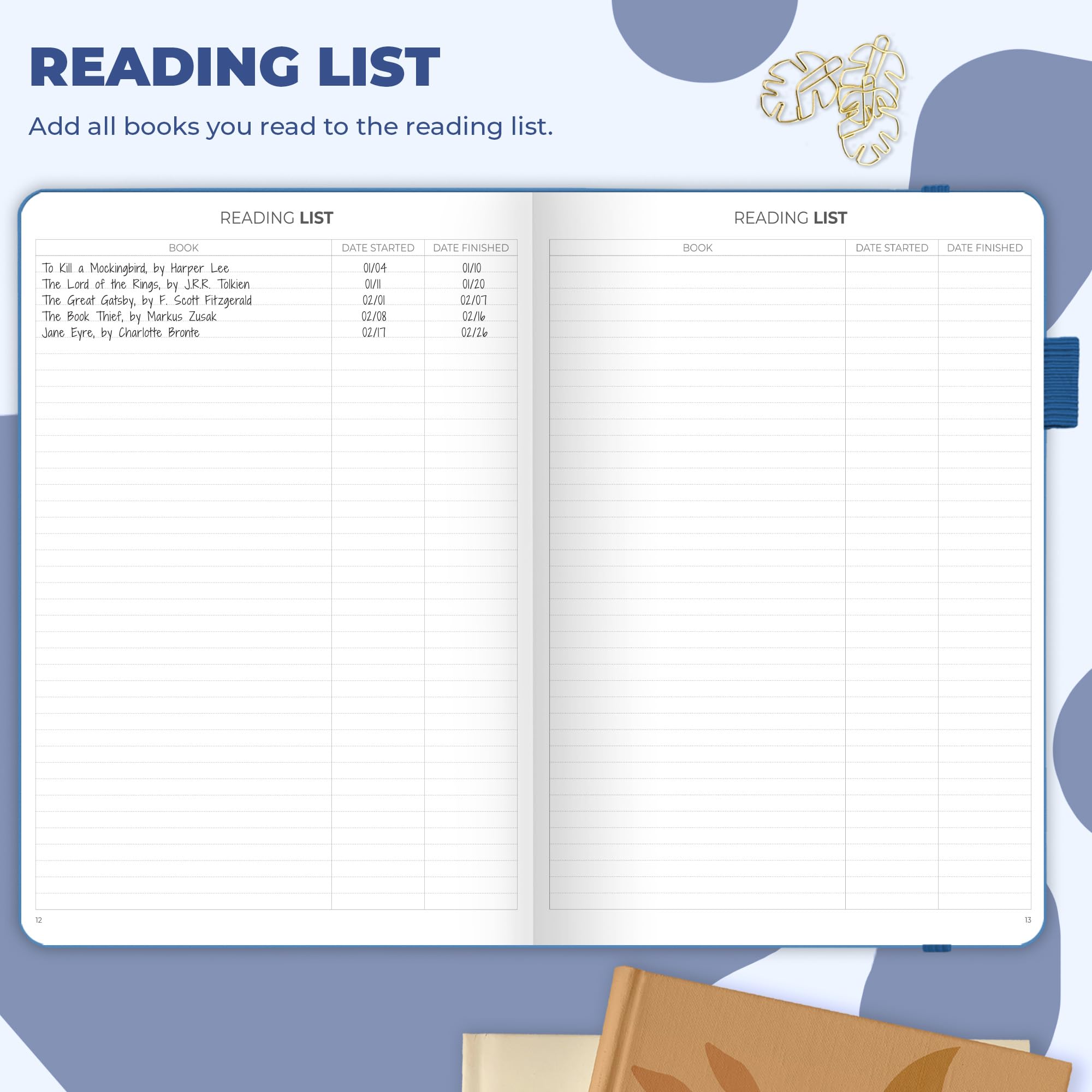 Clever Fox Reading Journal Large, Guided Book Review Log & Tracker, Gifts & Accessories for Reading Lover - Image 3