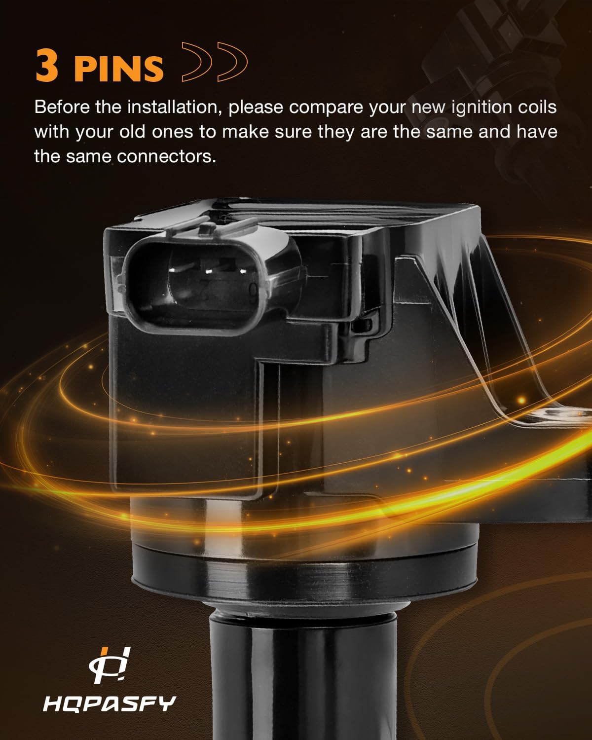 UF581 Ignition Coil and Iridium Spark Plugs Set of 4 Compatible with Honda Fit 1.5L L4 2007 2008. Coil Pack Replace UF-581 30520PWC003