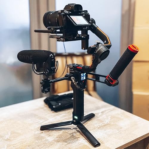 Miniatura 2 de Soporte de monitor de cámara ajustable con abrazadera NATO de liberación rápida, soporte de monitor de campo giratorio de 360 con soporte de zapata