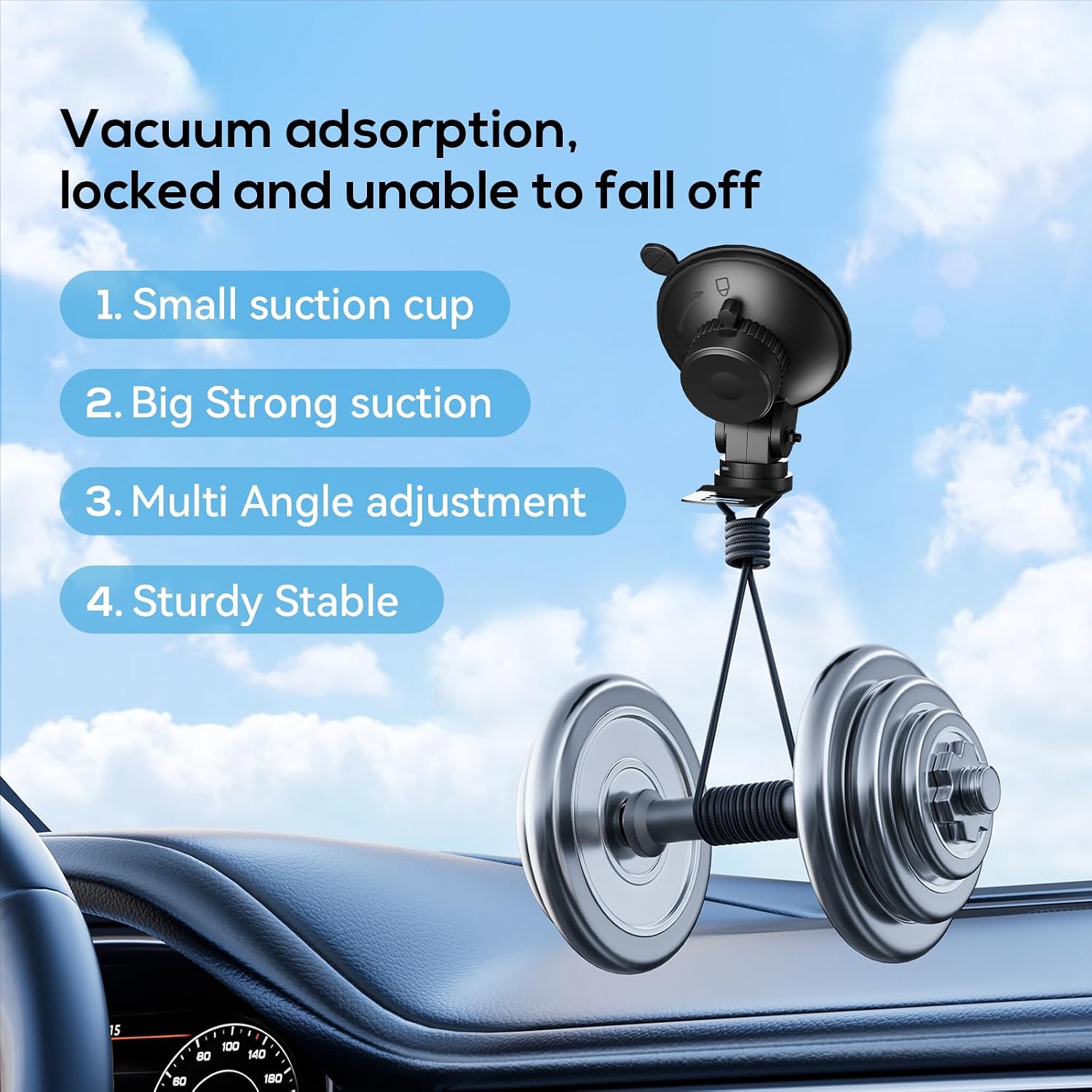 Radar Detector Mount,Car Radar mounting Bracket Suction Cup Holder,Windshield Radar Detector Suction Mount,for Cobra Escort Beltronics,Easy to Install