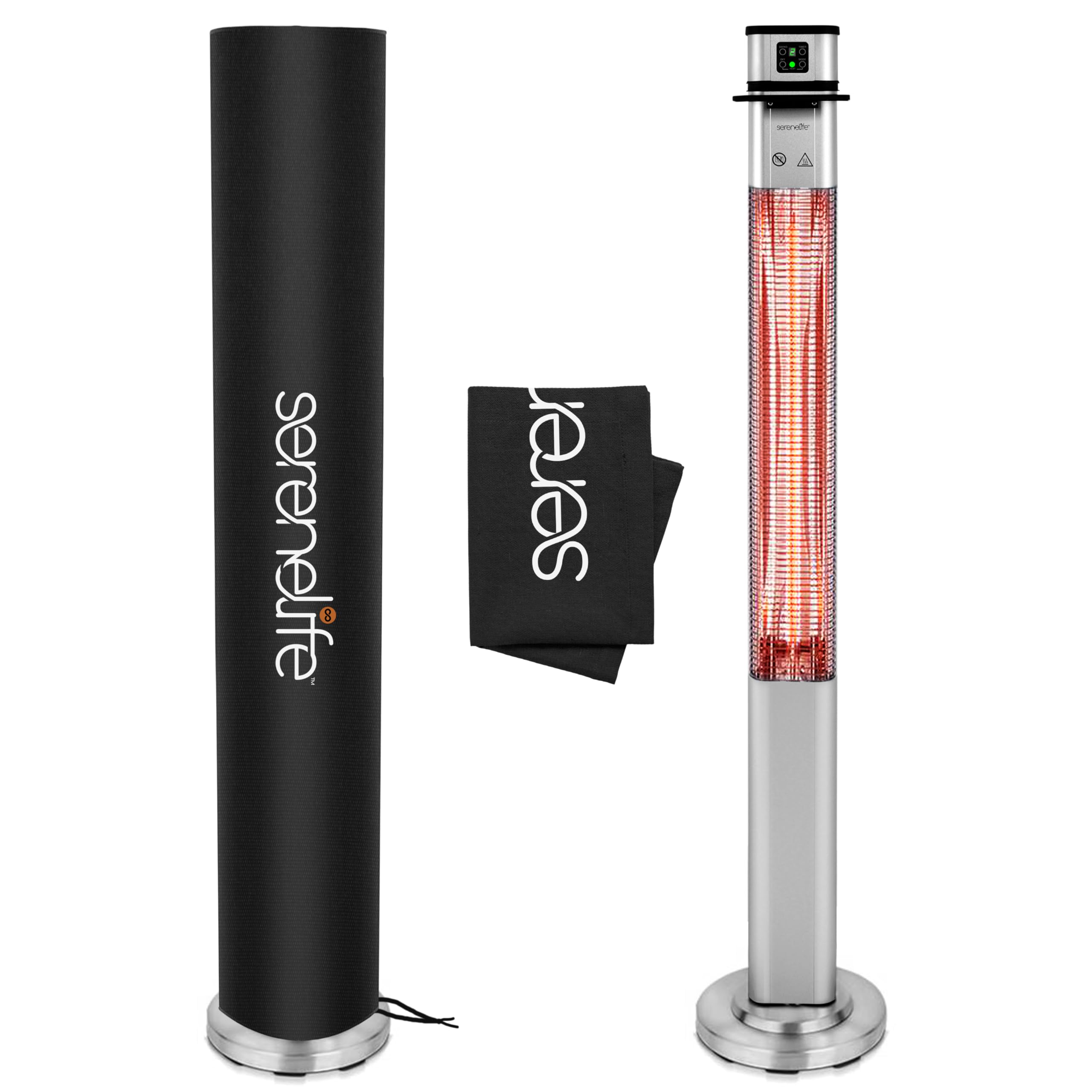 SereneLife Patio Heater Cover for SLOHT52 Infrared Outdoor Electric Space Heater, Heavy Duty Propane Heater Cover, Durable, Tearproof, Waterproof Dustproof, Wind/Sun/Snow Resistant-image-15
