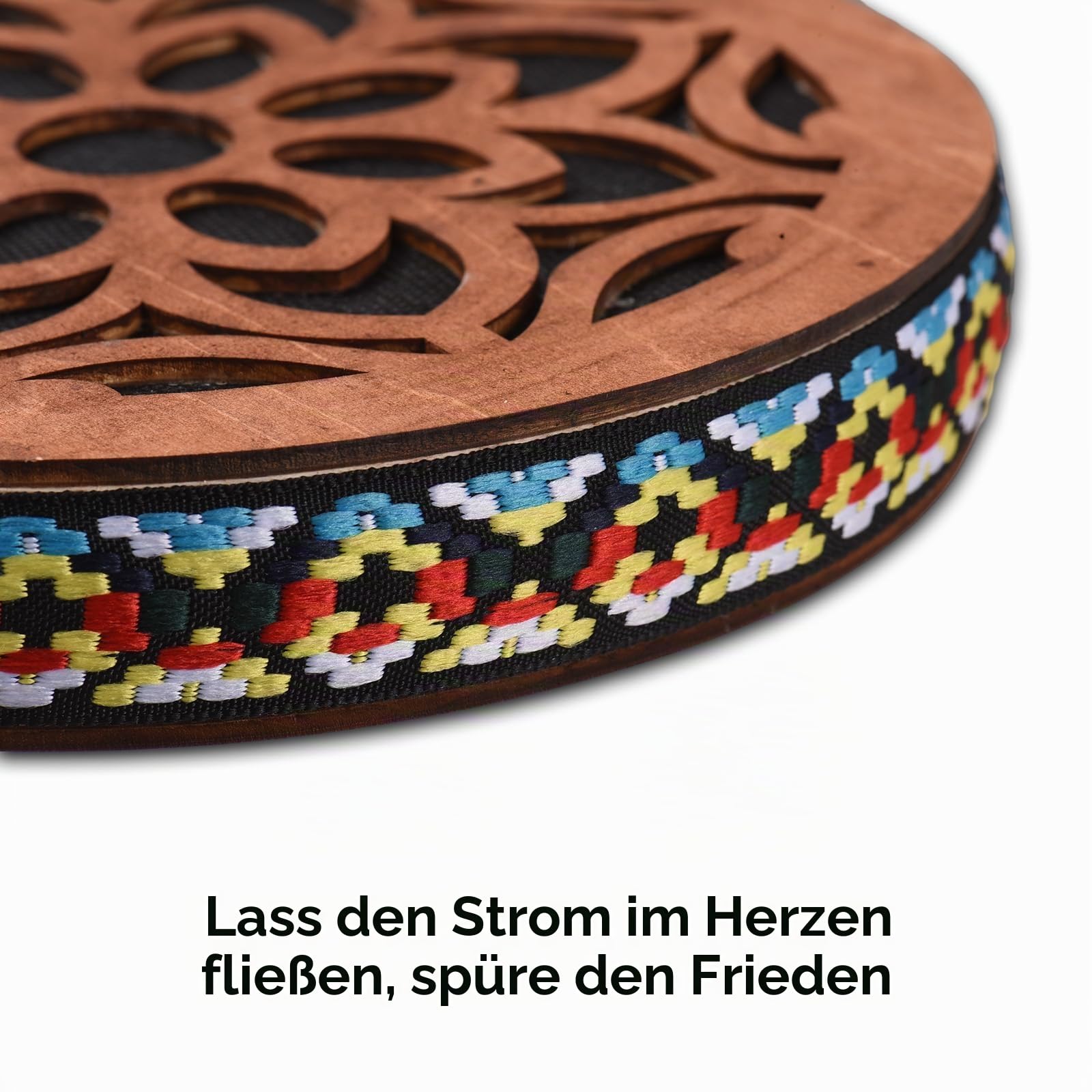 COMETX Drum 8 / 12 Ocean Drum Ethnic Schlaginstrument Onomatopoeic Musik Tragbares Handtrommelinstrument Klangtherapie für entspannende Wasserklänge Leistungsbegleitung Birke Holz Trommel