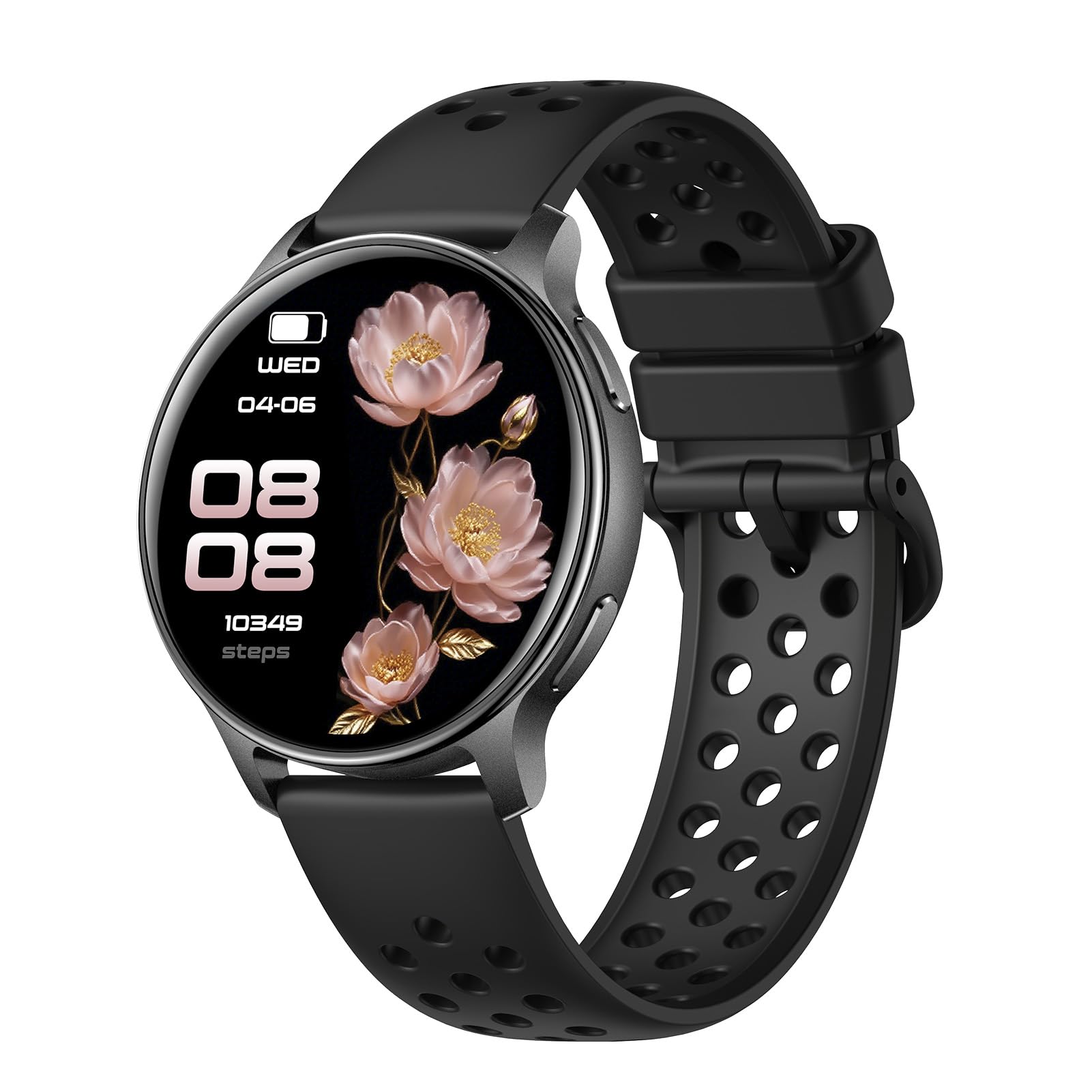 Montre Connectée GPS, écran HD de 1,32 Pouces, Tracker d'activité avec 100 Modes Sportifs, Altimètre Multi-GNSS, Baromètre, Boussole, pour Camping en Plein Air, Randonnée (Black)