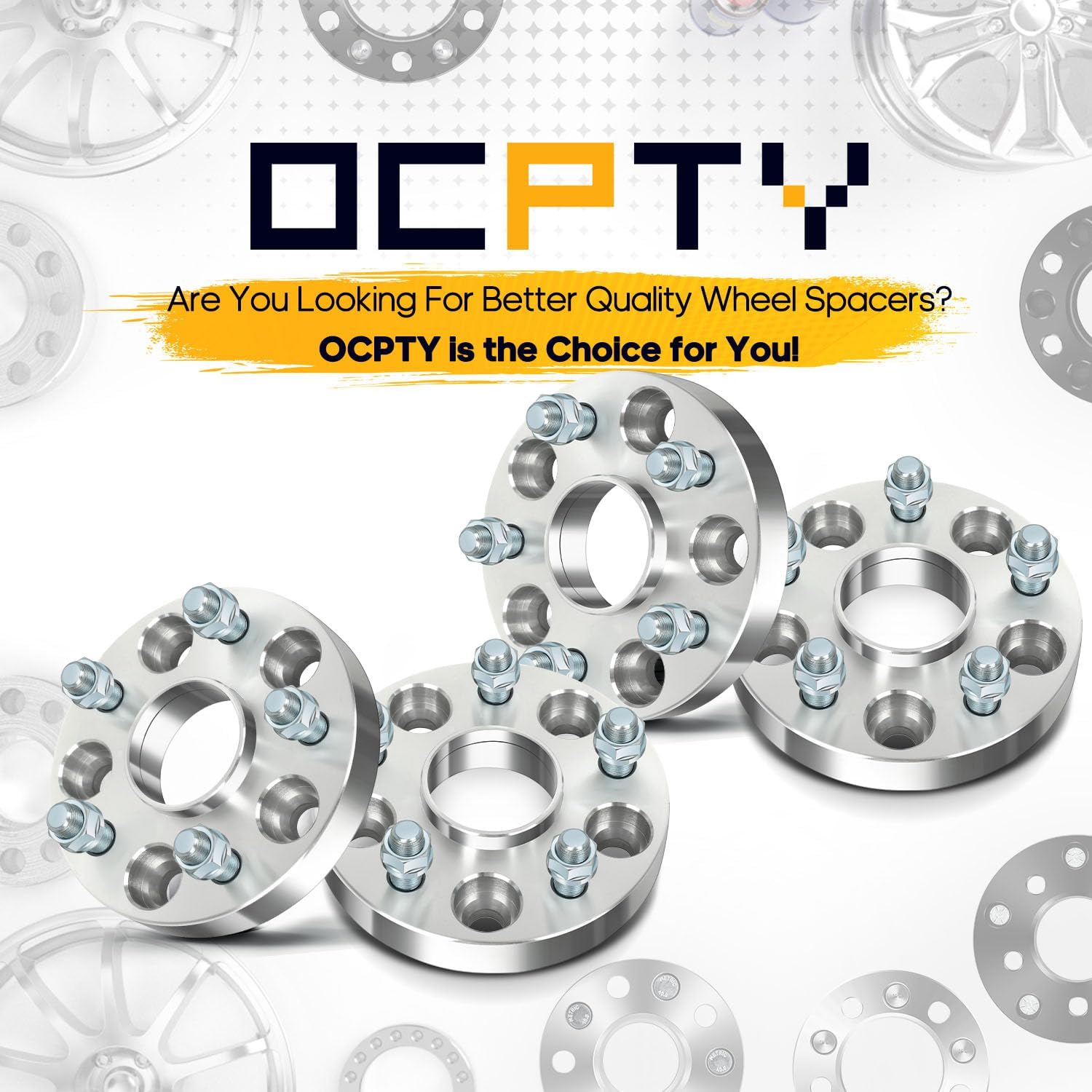 OCPTY 4PCS 5x120 to 5x120 Wheel Spacers 1" Wheel Adapters 14x1.5 Studs 64.1mm Center fit for 2007-2013,2017-2020,2022 for Acura for MDX / 2005-2012 for Acura for RL