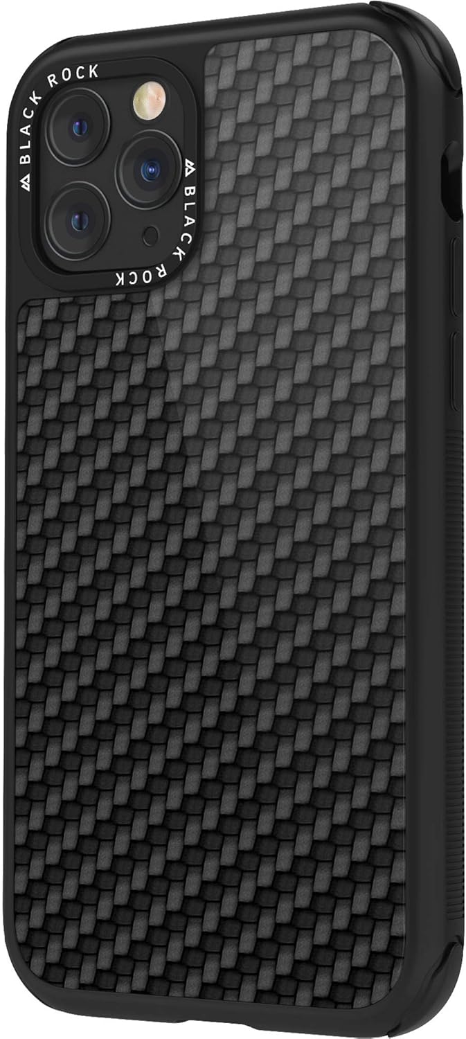 Exсluѕіvе Black Rock - Case Robust Real Carbon Fiber Designed for iPhone 11 Pro Max 6.5-Inch | Non Slip Fiber, Protective-Cover, Scratch-Proof, Shock-Absorbing (Black) Grеаtеѕt Prоduсt Black Rock - Case Robust Real Carbon Fiber Designed for iPhone 11 Pro Max 6.5-Inch | Non Slip Fiber, Protective-Cover, Scratch-Proof, Shock-Absorbing (Black)