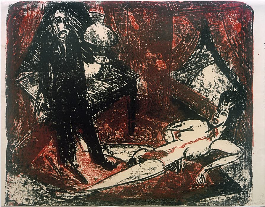 Franzi de Ernst Ludwig Kirchner poster toile 58x90 cm pour une décoration inspirante