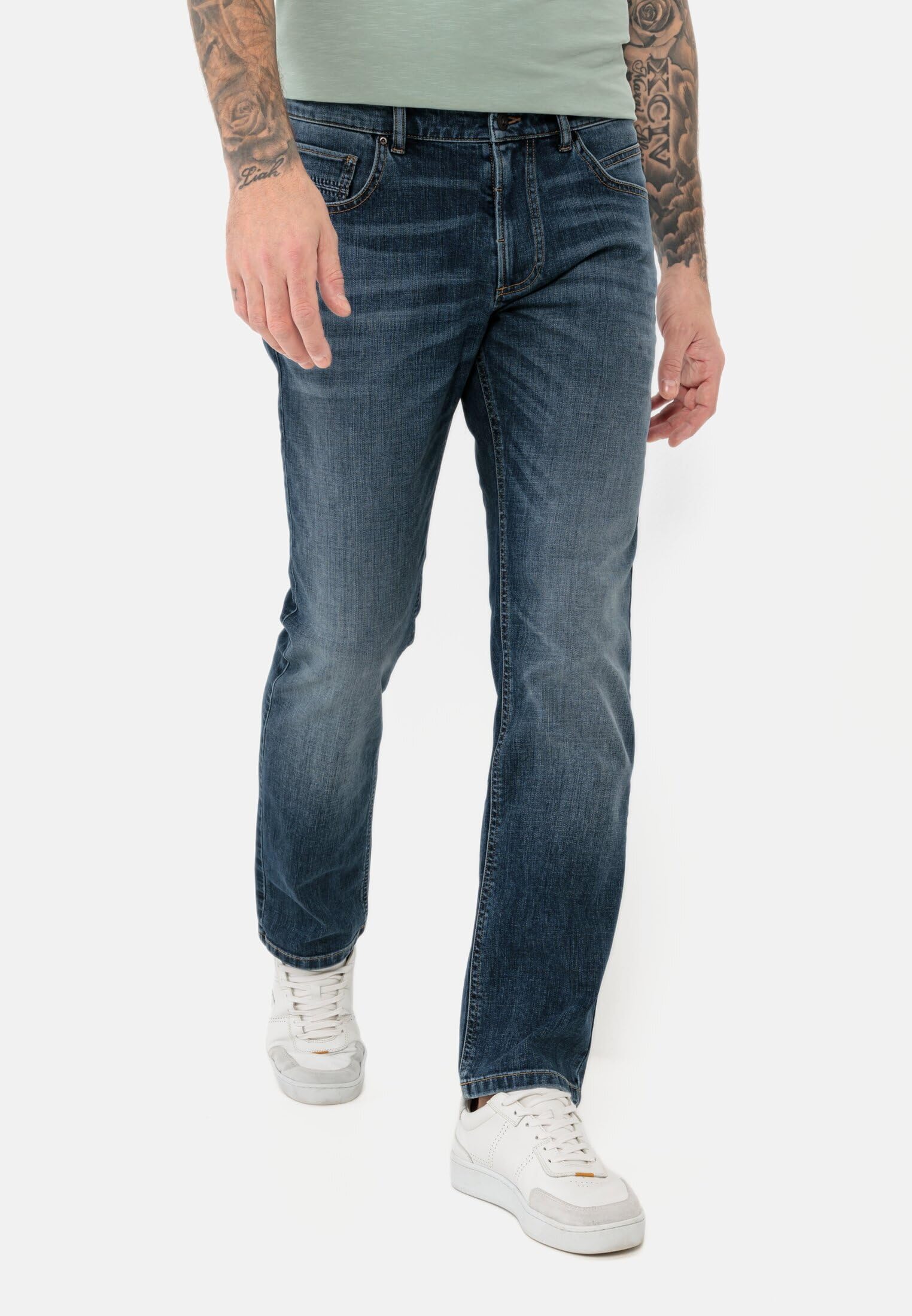 camel active Herren Slim Fit 5-Pocket Jeans