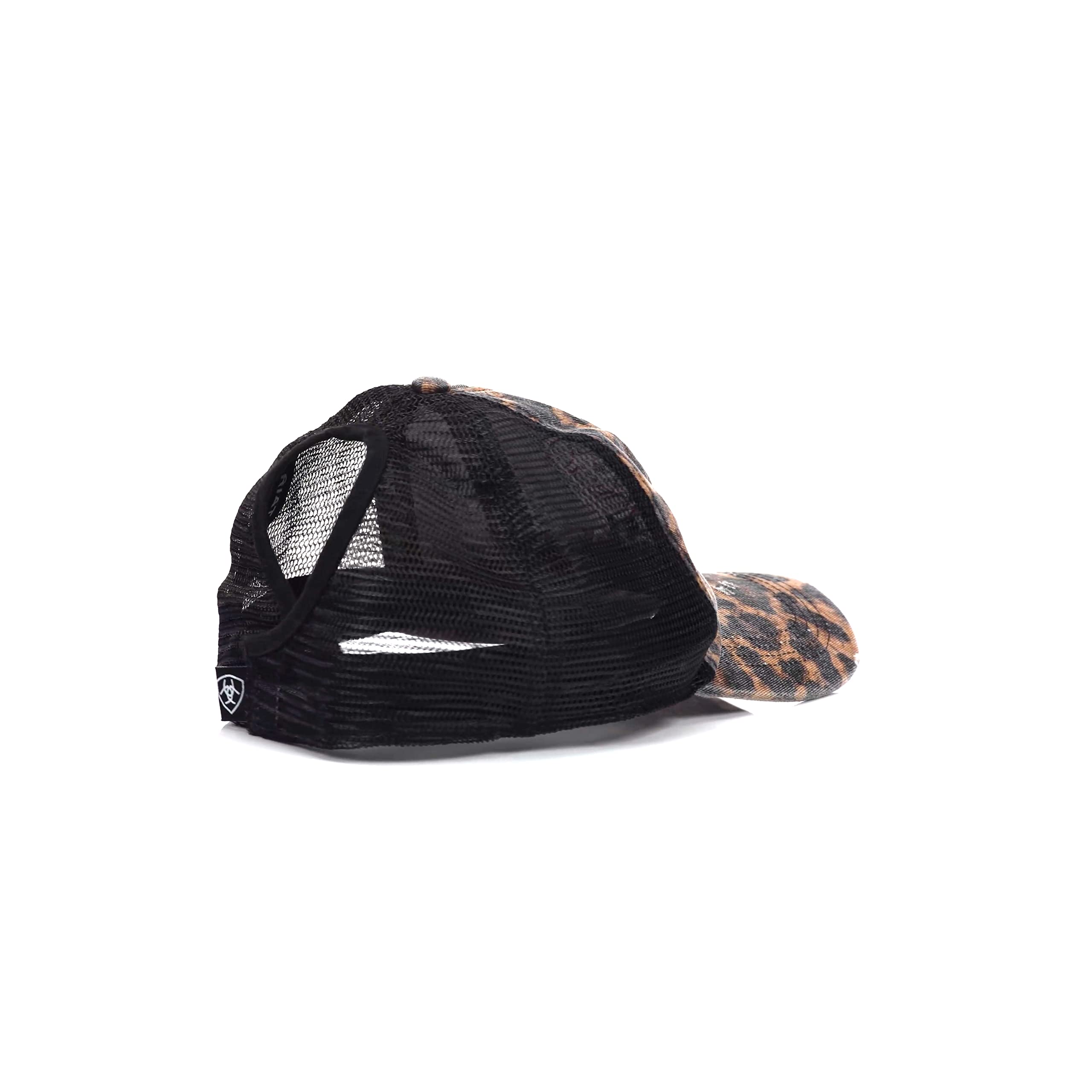 Ariat Casquette Ponyflo léopard Noir avec Fermeture Velcro pour Femme, Motif léopard Noir, Taille Unique