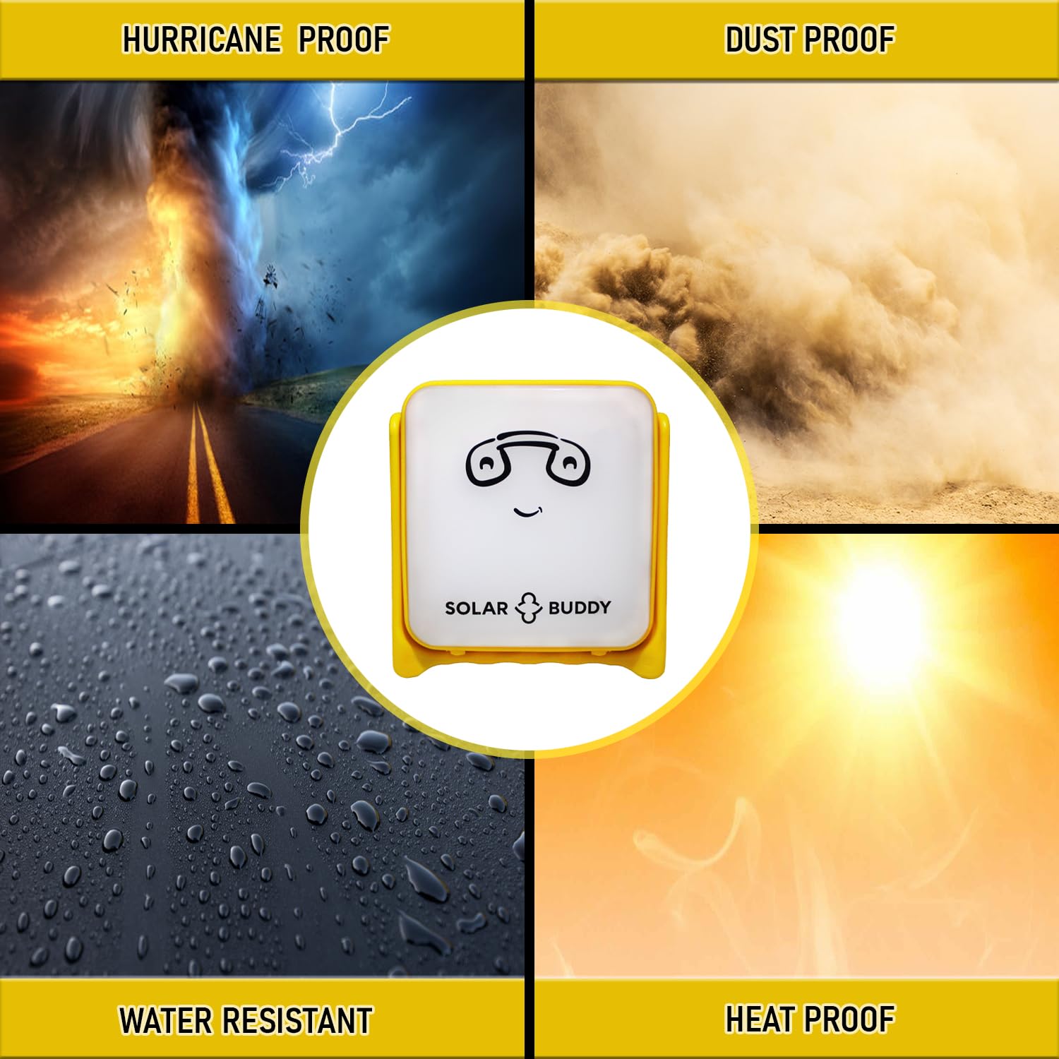 Solar Lantern, Camping Lantern, Solar Flashlight, Hurricane Lamp for Power Outages, Bedside Light, Night Light, Reading, 3-Year Warranty, 10-Year Life-100% Recyclable Plastic-Help End Energy Poverty