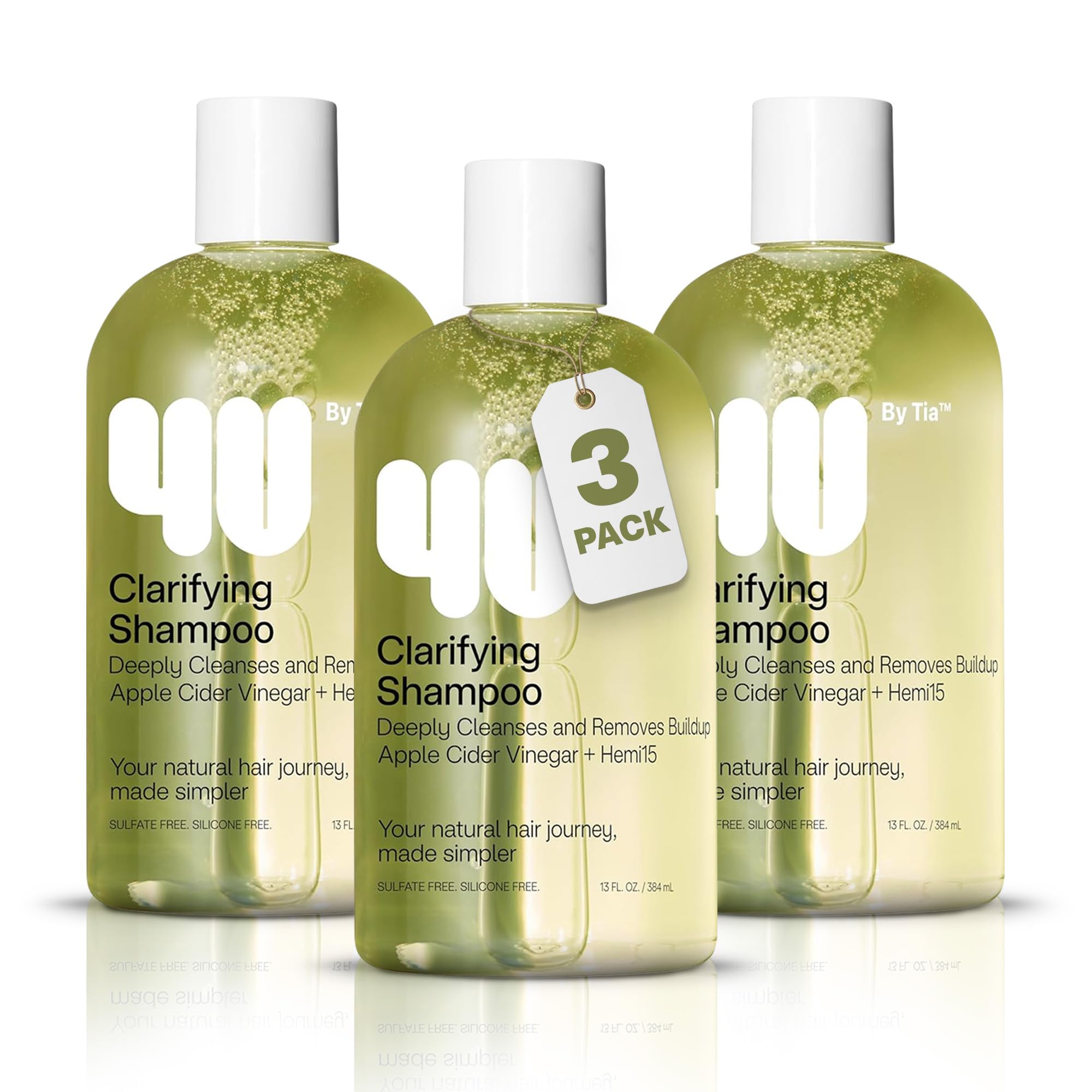 4U by Tia Clarifying Shampoo 3-Pack