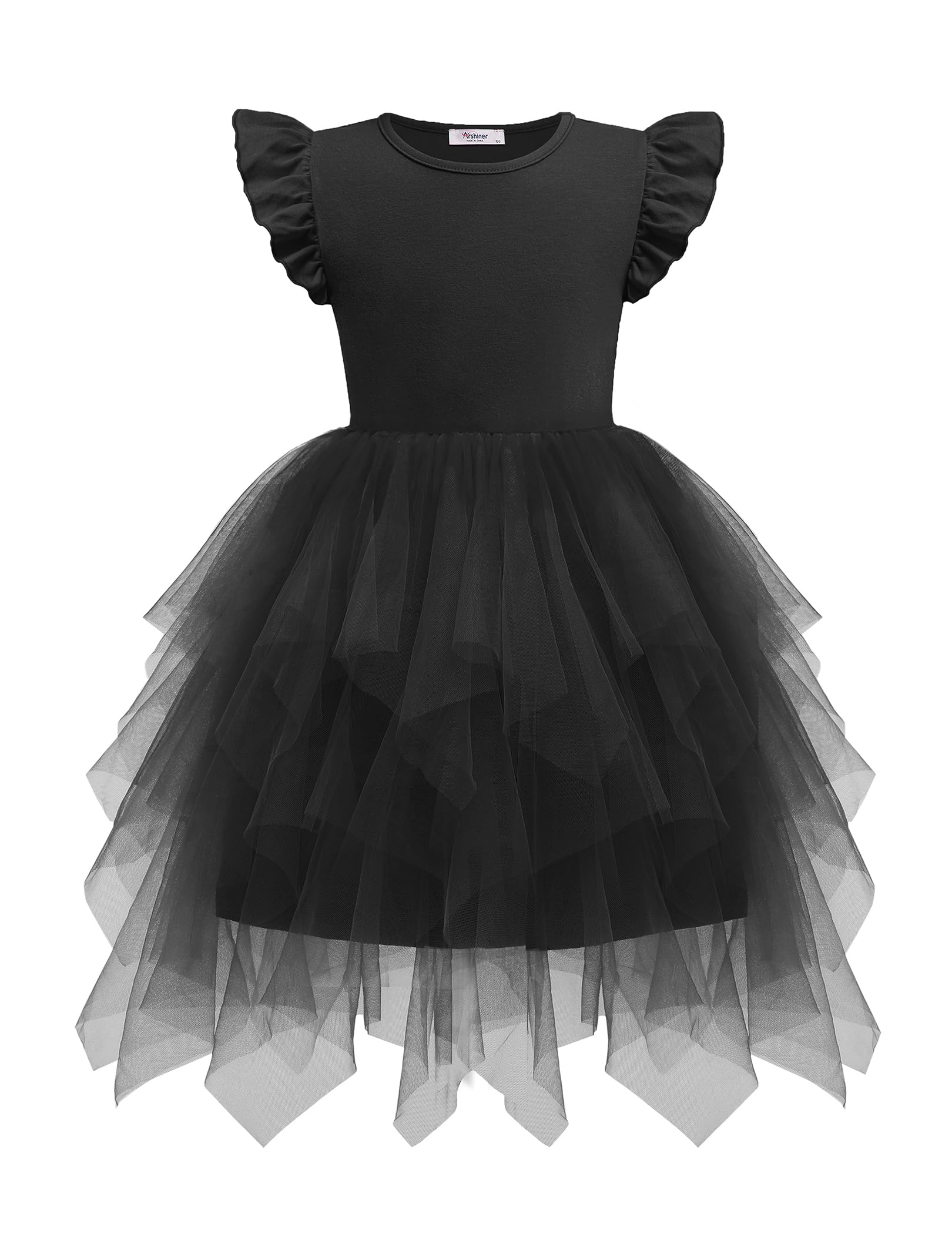 Arshiner Toddler Tutu Dress Little Girls Irregular Tulle Princess Birthday Party Formal Dresses