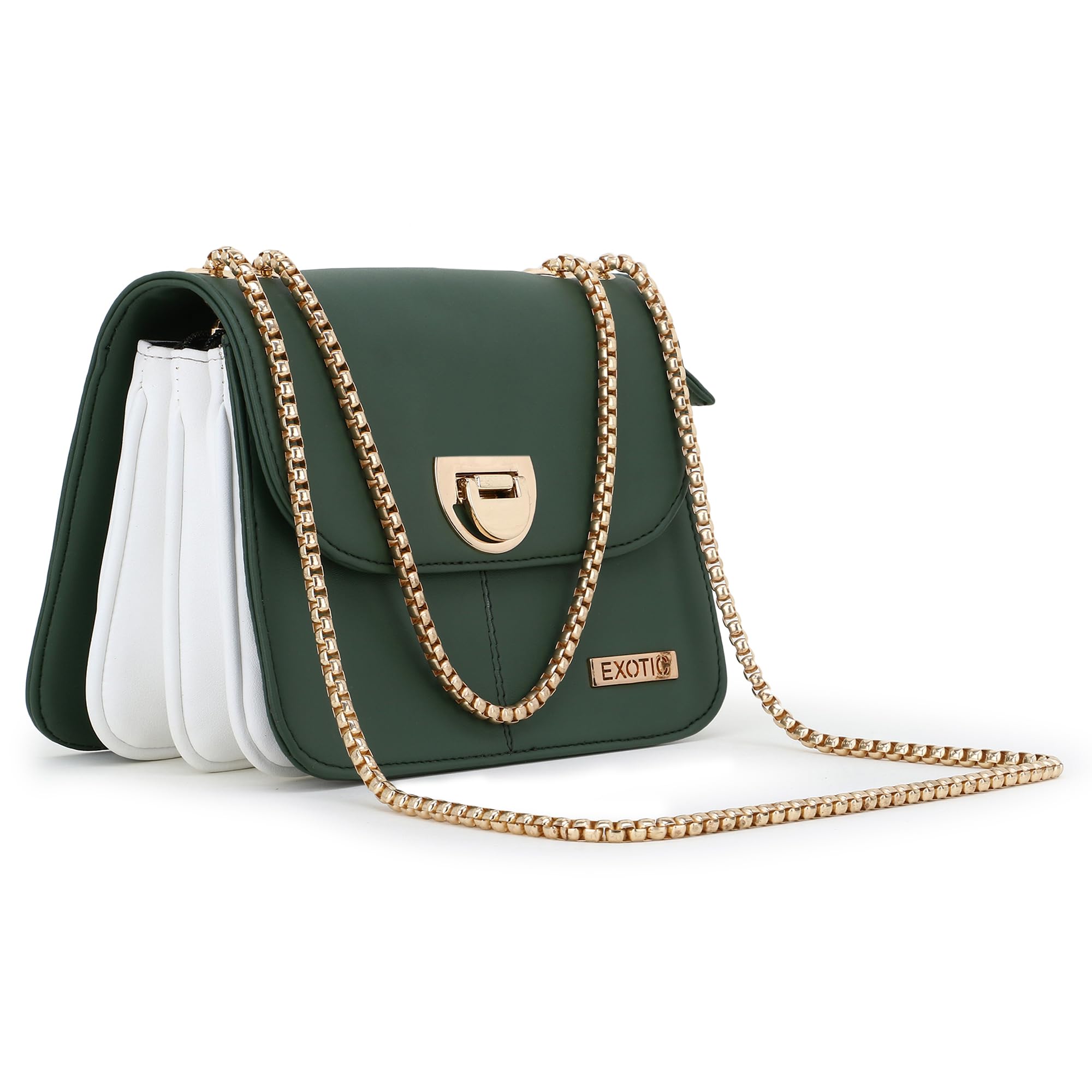 EXOTIC Womens Party Ubiquitous Sling Bag, Dark Green (B0999PTZYB) Amazon Price History, Amazon Price Tracker