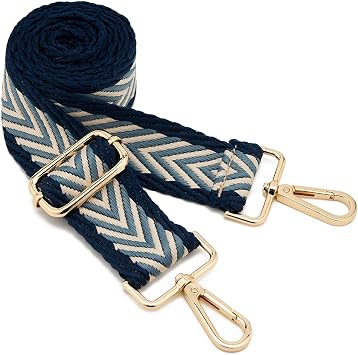 ZOOEASS Wide Shoulder Strap Adjustable Replacement Belt Guitar Style Crossbody Bag Handbag Strap Multicolor Canvas StrapsWide1.5inColor21