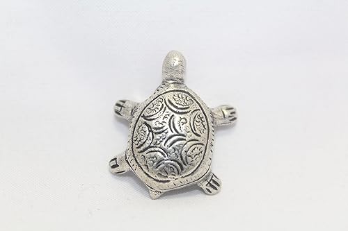 Miniatura 9 de Figura de tortuga estatua hindú 70% plata pura hecha a mano figura Pooja Wealth B364