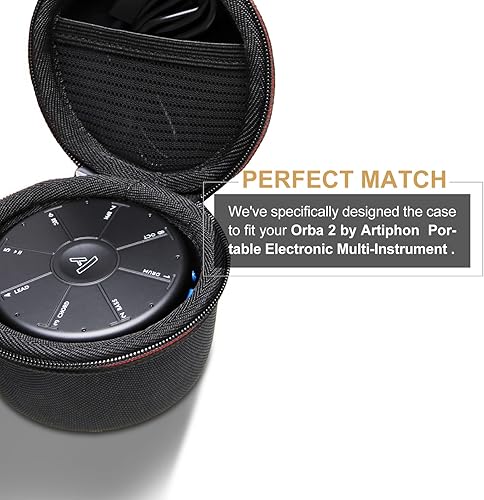 Miniatura 4 de LTGEM - Funda de transporte compatible con Orba 3Orba 2 de Artiphon, portátil, electrónico, multiinstrumento (solo funda)