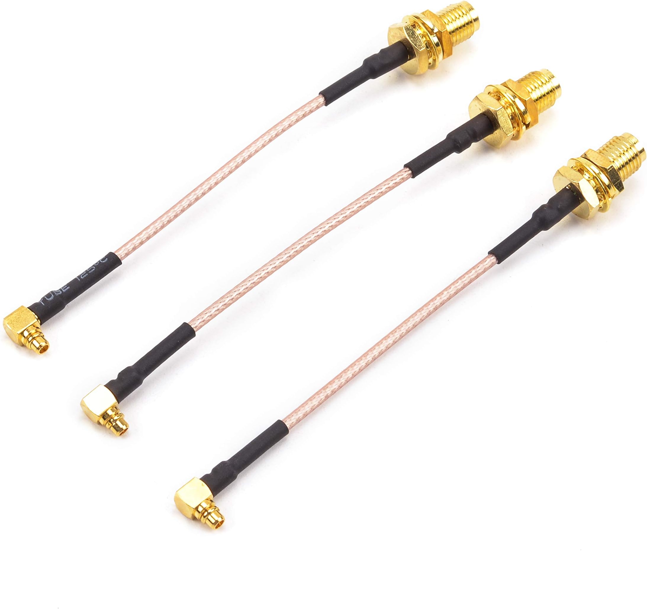 90 Degrees MMCX to SMA Female 75mm Low Loss FPV Antenna Extension