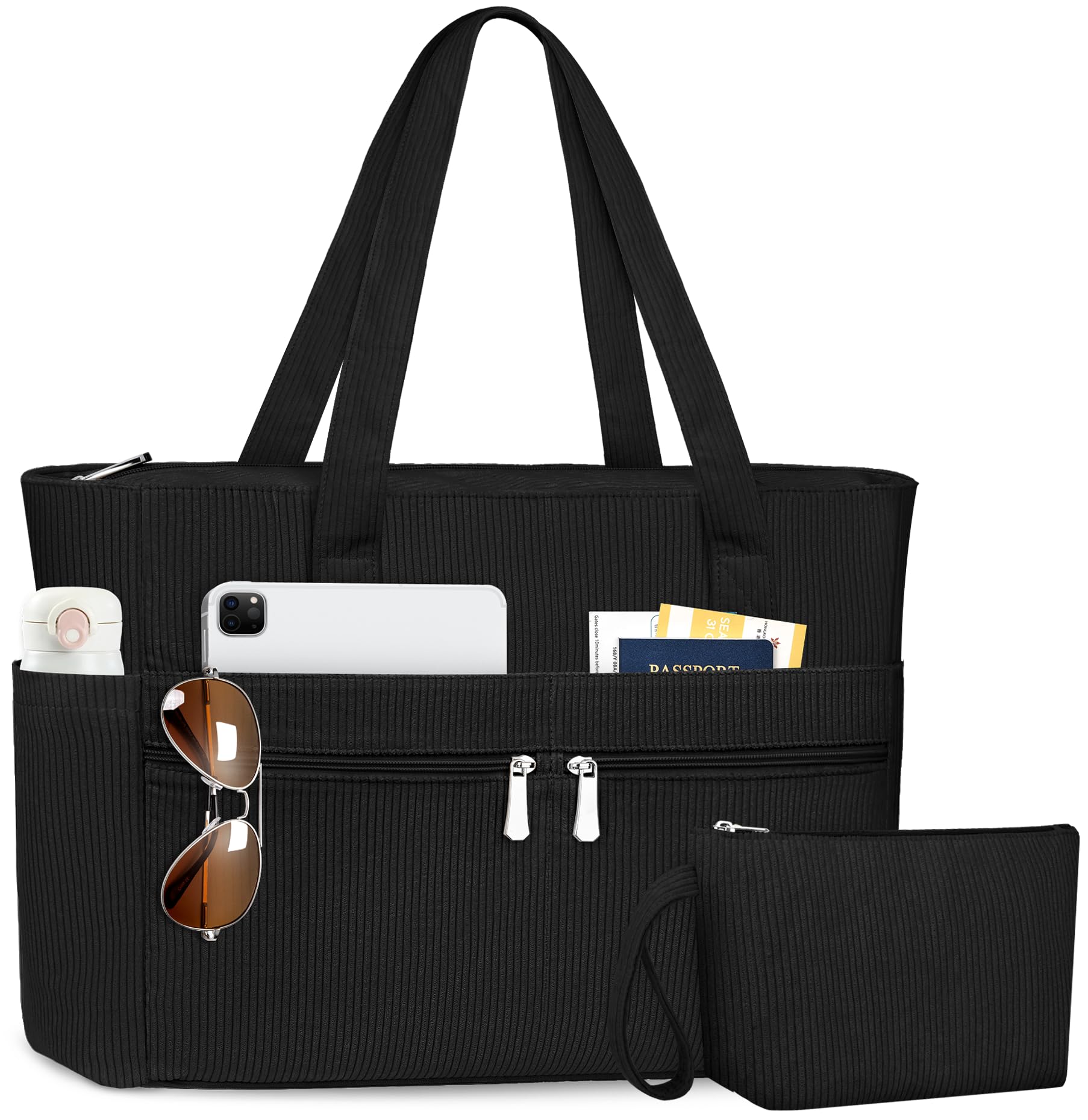 Tote Bag for Women 15 6 inch Laptop Work Tote Bag with 12 Pockets Teacher Nurse Bags Travel