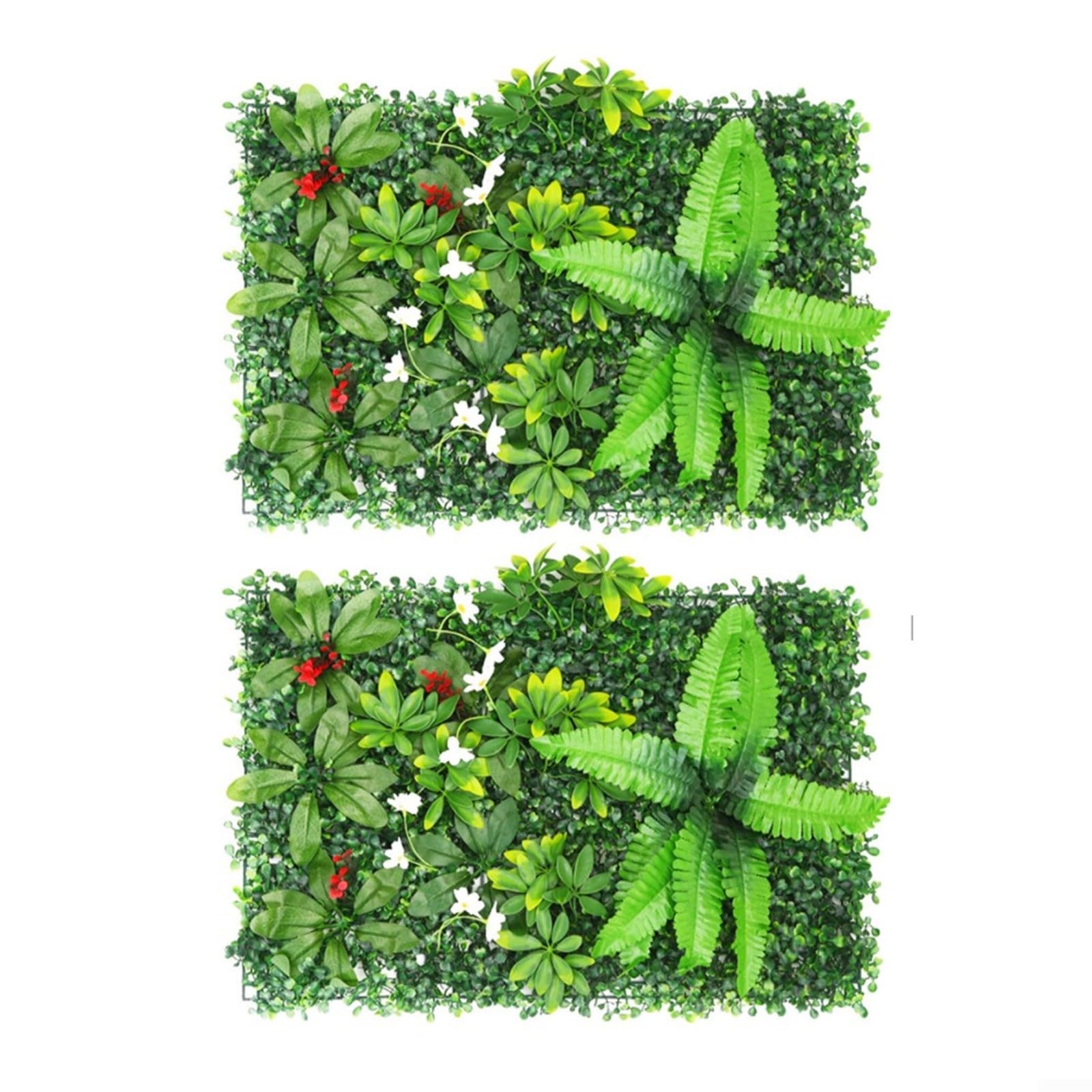 Paneles de seto artificial verde para transformar terrazas y crear jardines verticales